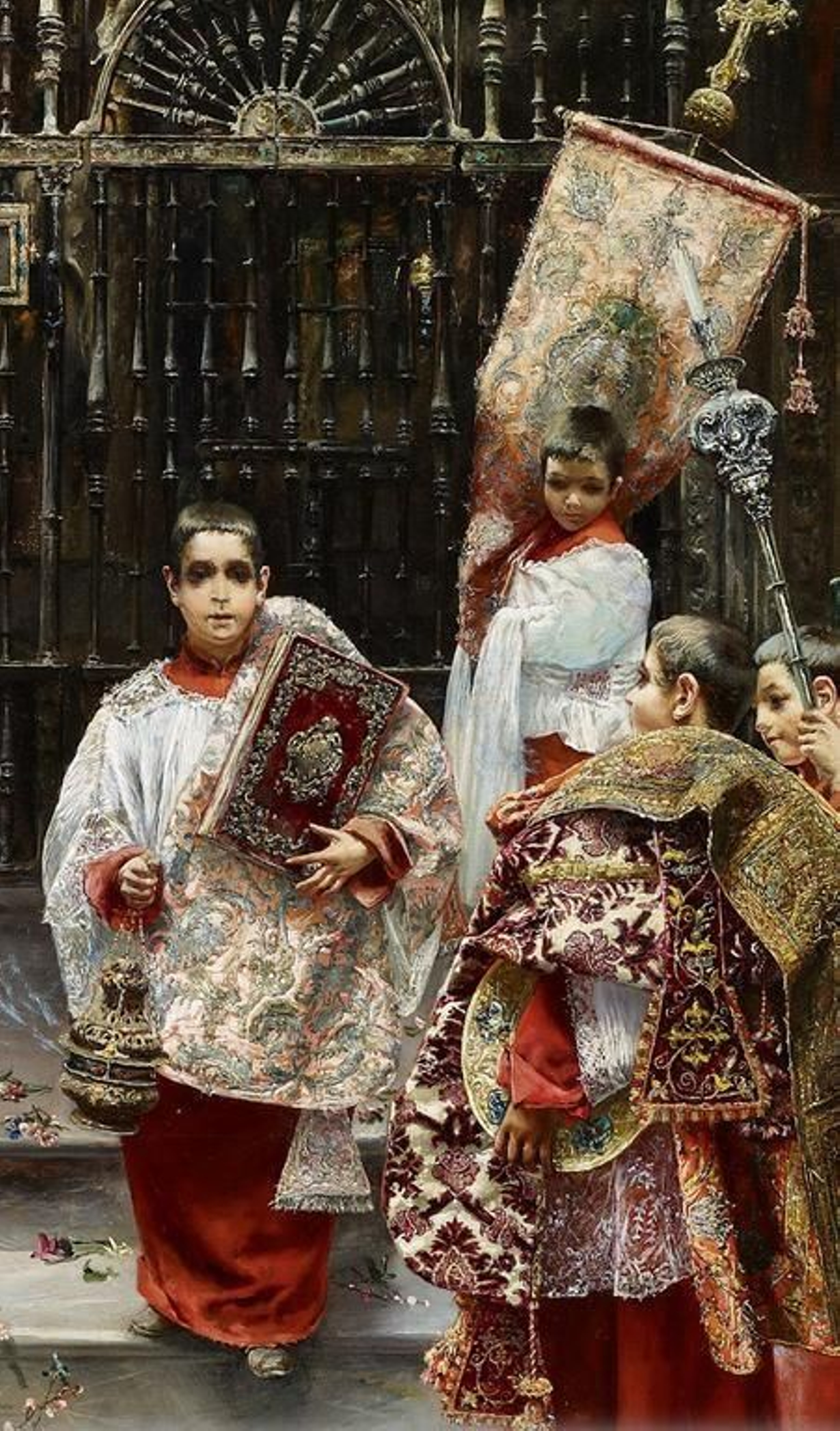 'Chicos del coro' de José Gallegos Arnosa. 'Chicos del coro' de José Gallegos Arnosa.