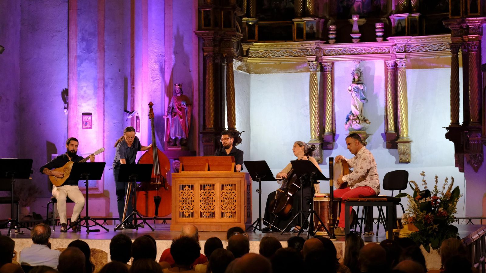 Uno de los momentos derl concierto de Forma Antiqva en el Festival de Vélez Blanco.