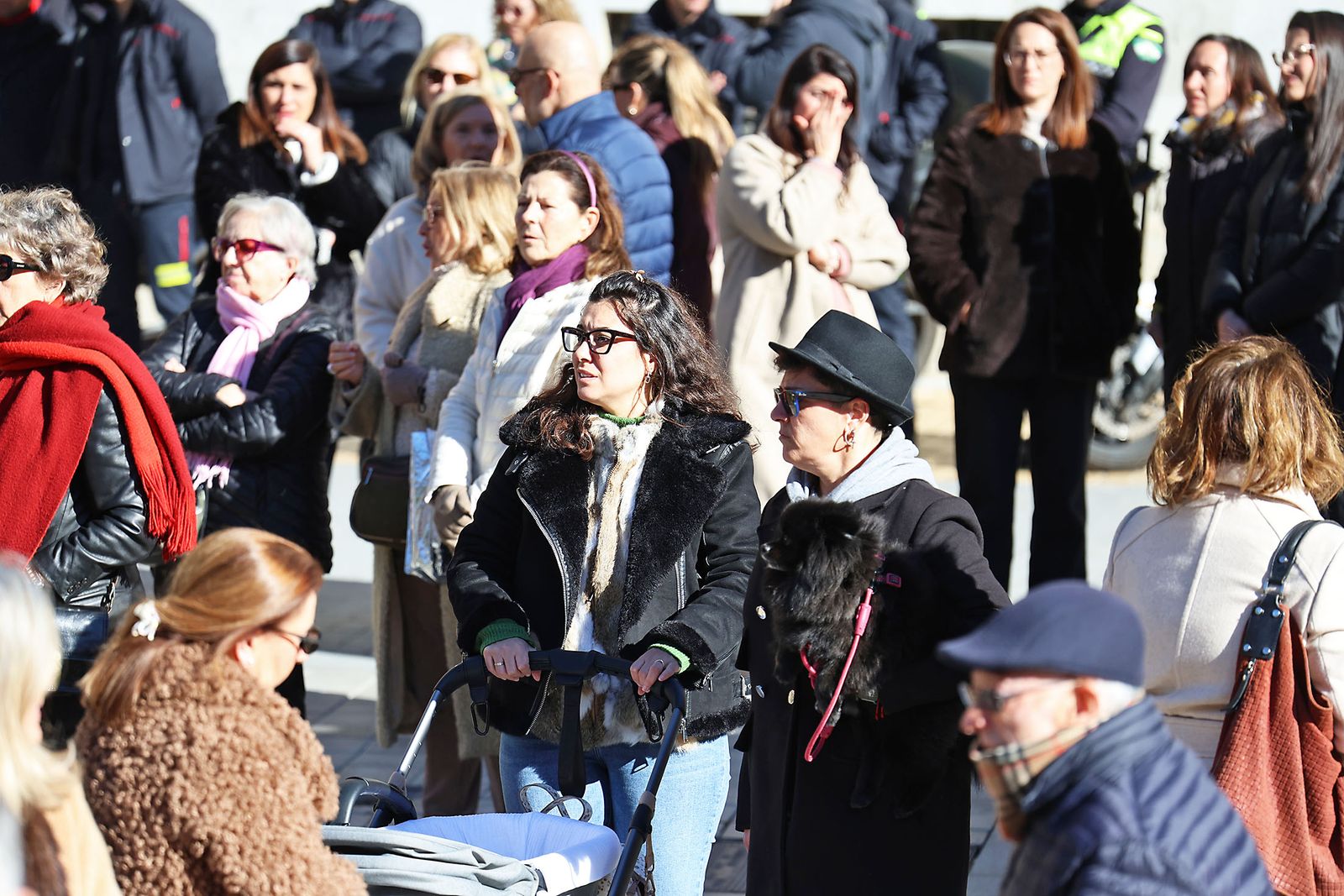 Las fotografías del minuto de silencio por el trágico accidente de tren