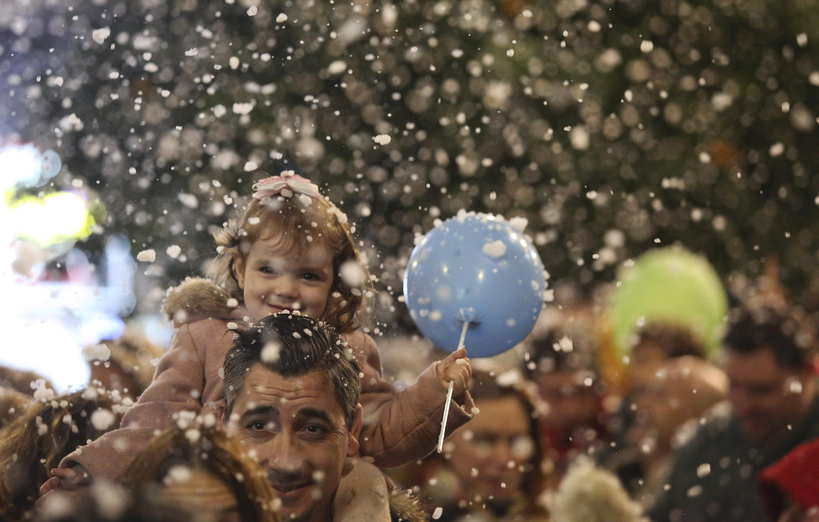 Fotos de la nieve en la Navidad de Málaga