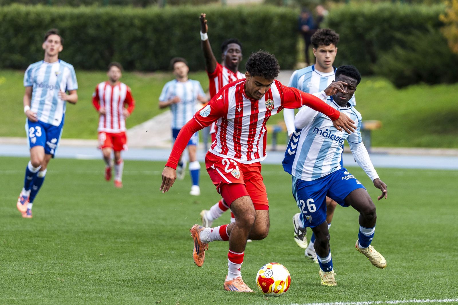 Las imágenes del Almería B y Atlético Malagueño en el Anexo de los Juegos Mediterráneos