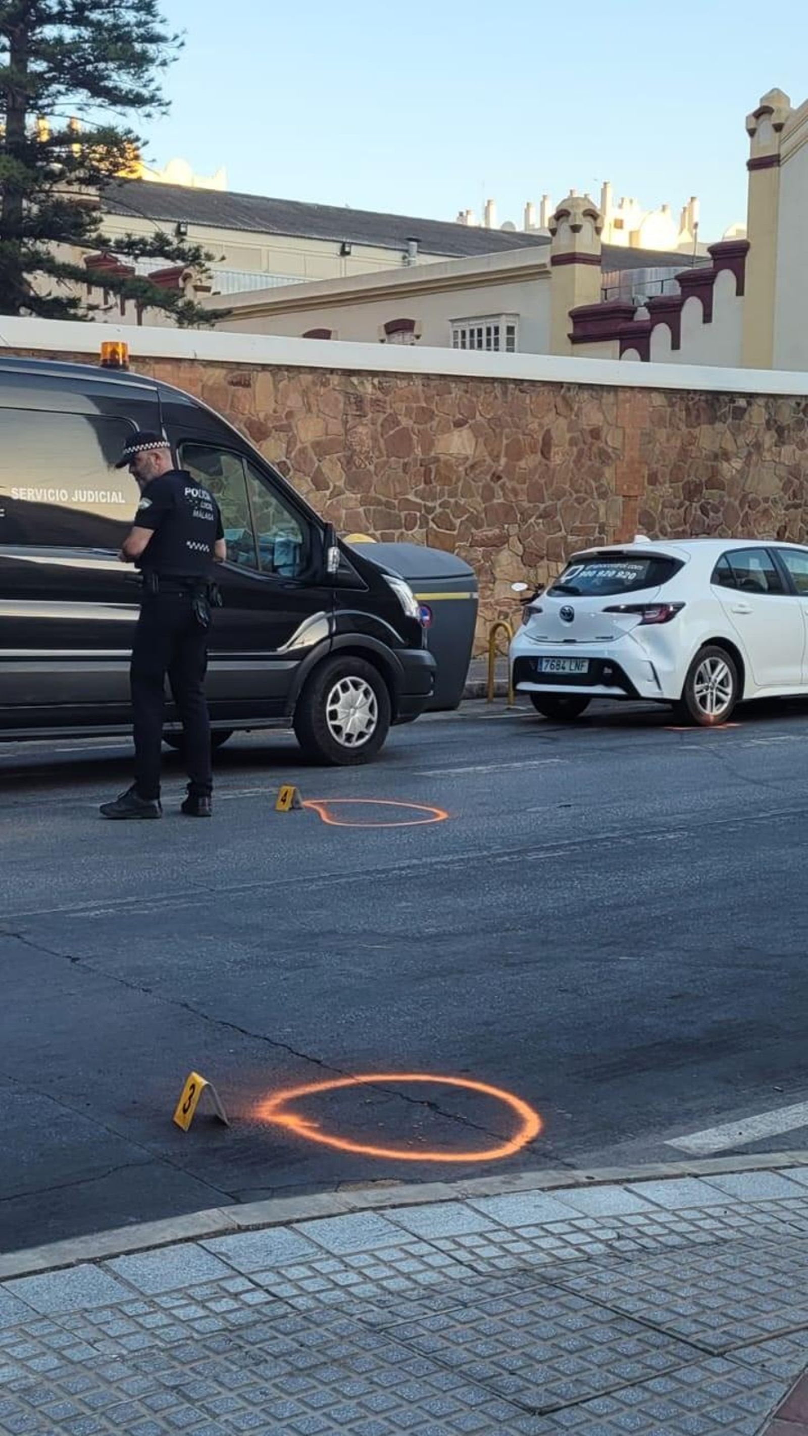 La Policía Local trabaja en el lugar La Policía Local trabaja en el lugar