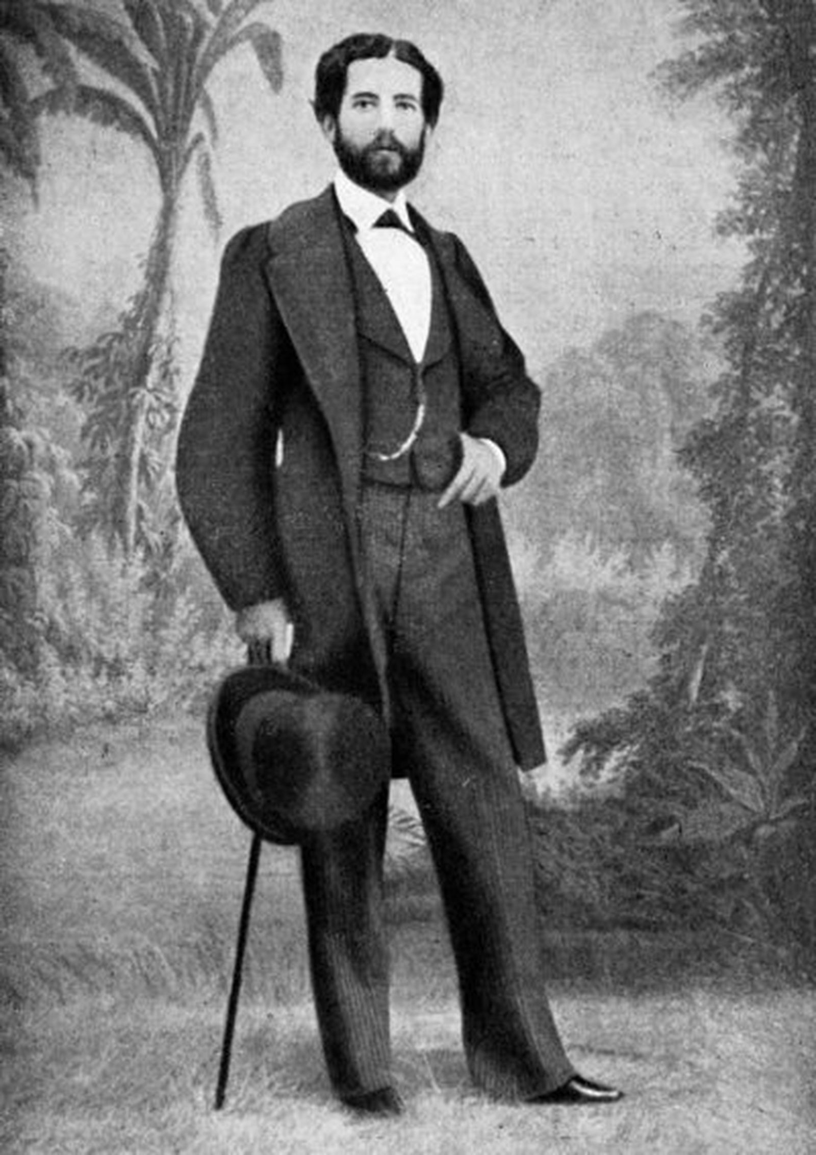 Gustavo Adolfo Bécquer, en un daguerrotipo de Laurent de 1865.