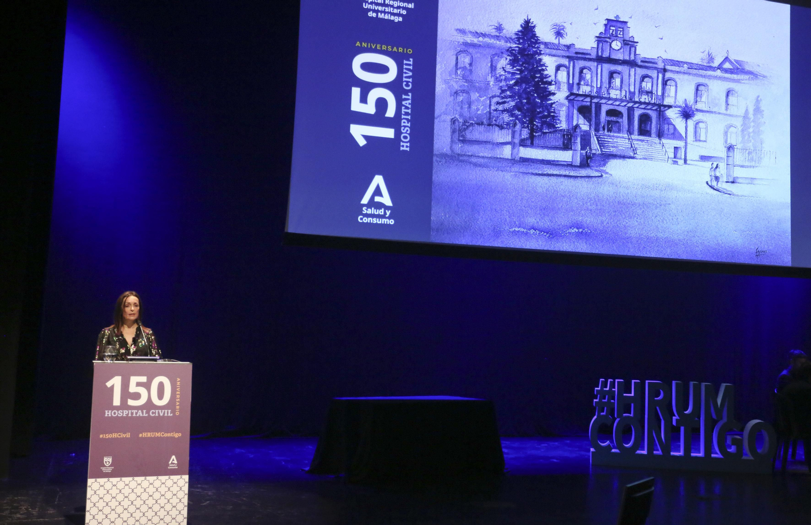 La imágenes de la celebración del 150 aniversario del Hospital Civil de Málaga