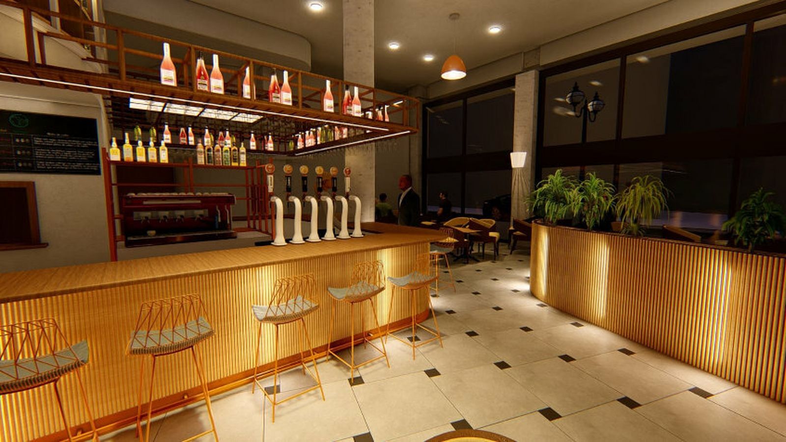 Recreación virtual de cómo quedará la planta baja de La Vega.