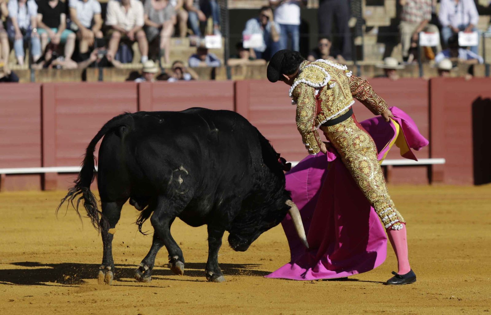Jesús Enrique Colombo abrió la tarde con el primer novillo.
