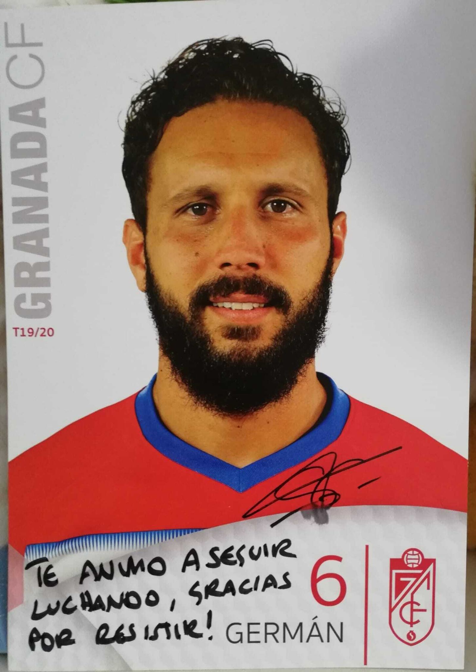 Una de las fotos de Germán dedicada para pacientes del coronavirus