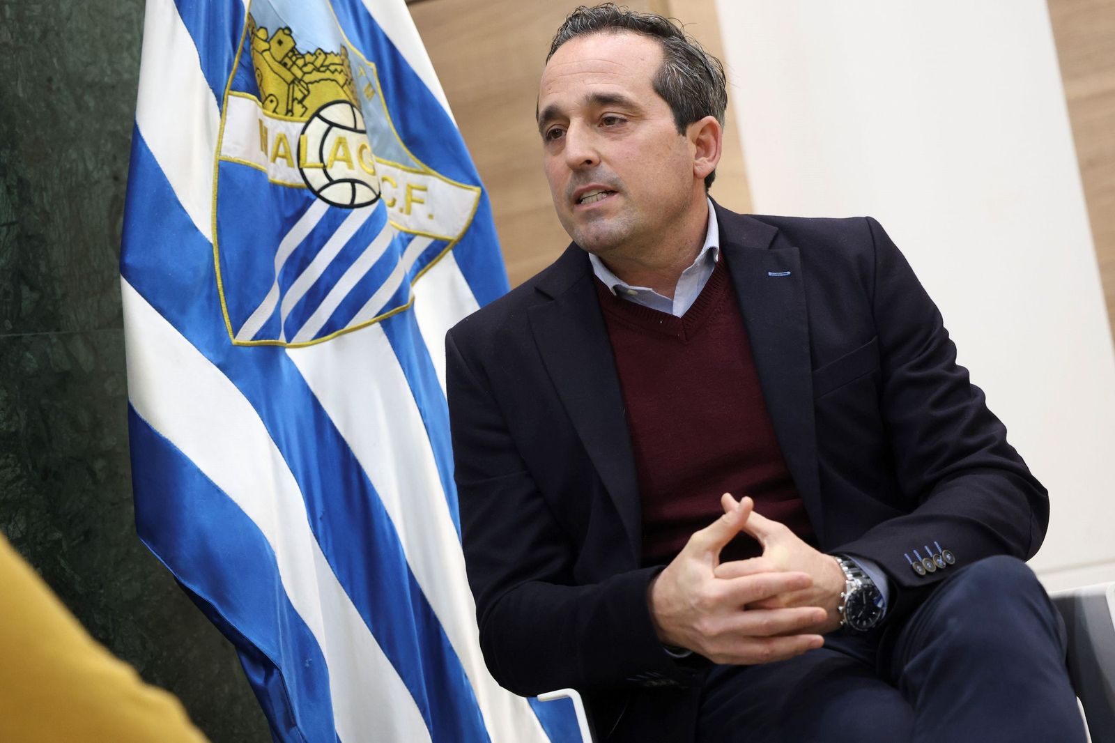 Las fotos de la entrevista con Kike Pérez, director general del Málaga CF