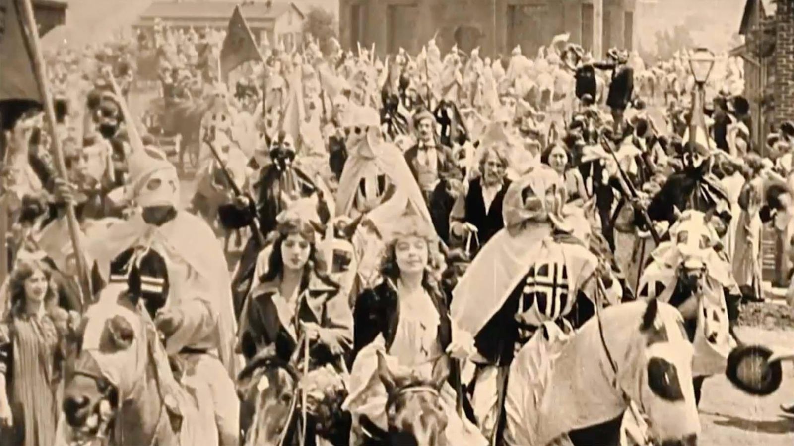 Una escena de 'El nacimiento de una nación'