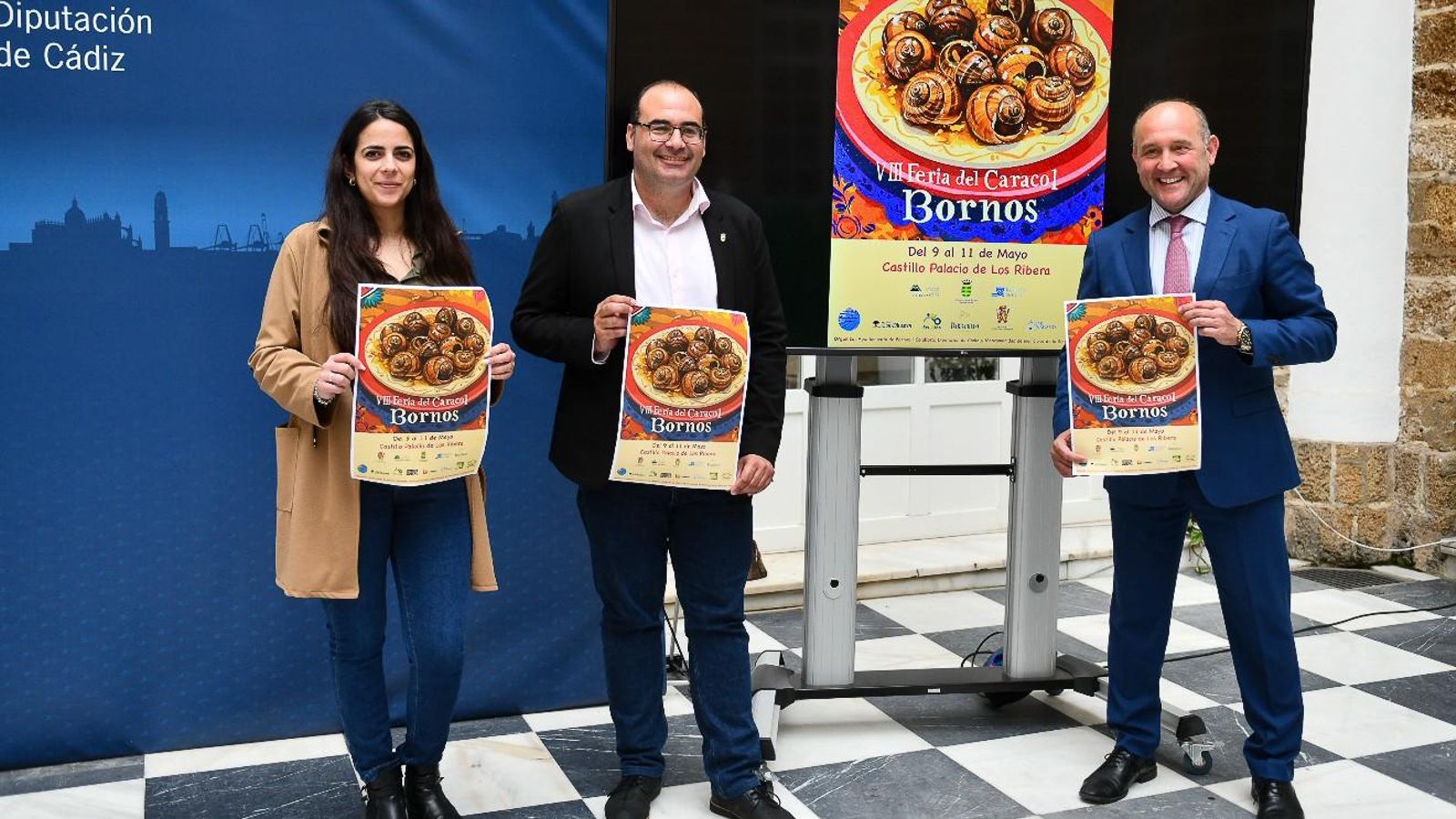 Presentación de la VIII Feria del Caracol de Bornos en la Diputación.