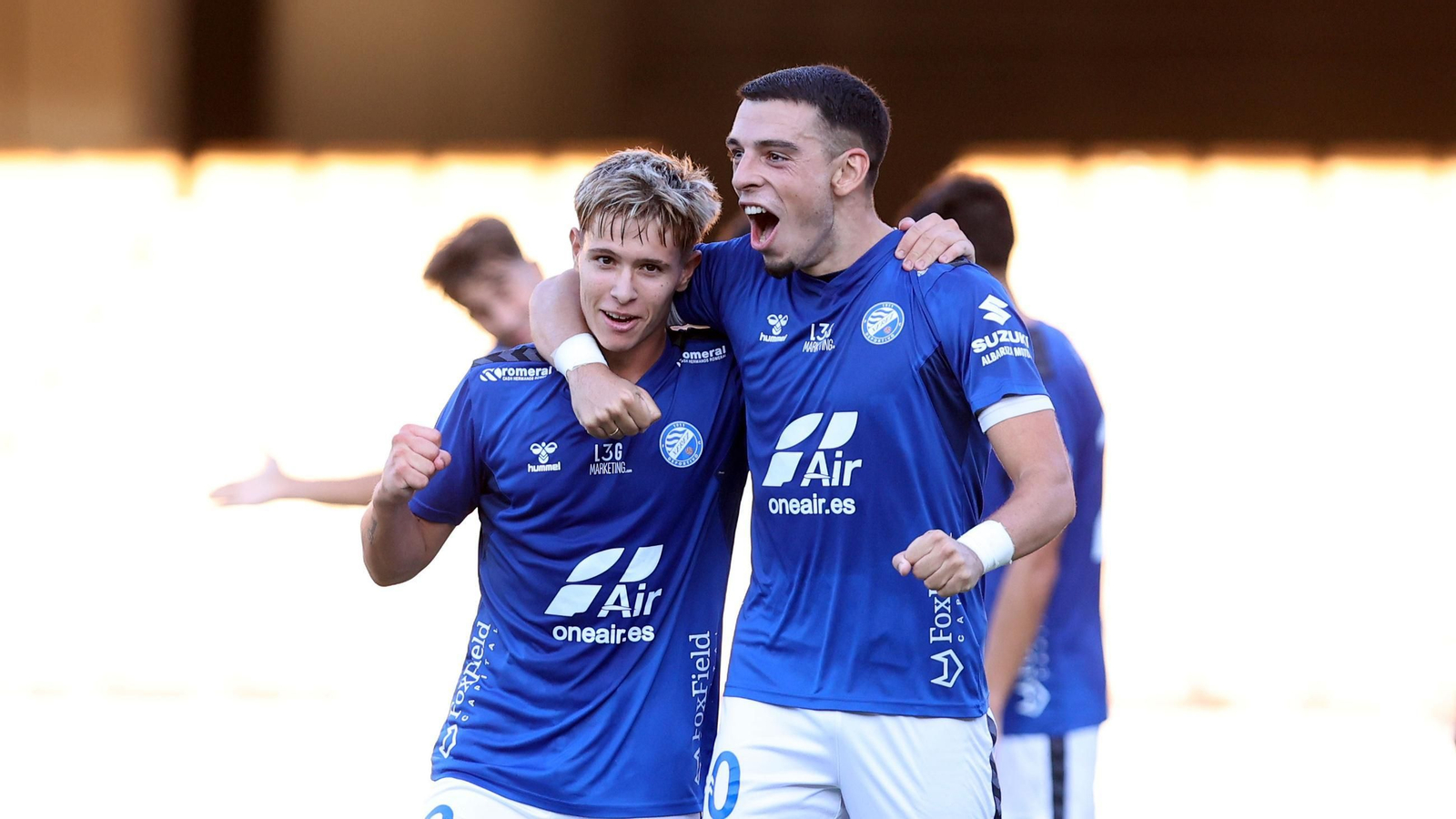 Sergio García y el canterano Domi, dos de los goleadores de la pretemporada.