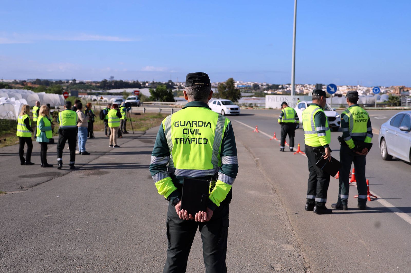 Imágenes de la Campaña de Control y Vigilancia diseñada por la DGT en Huelva