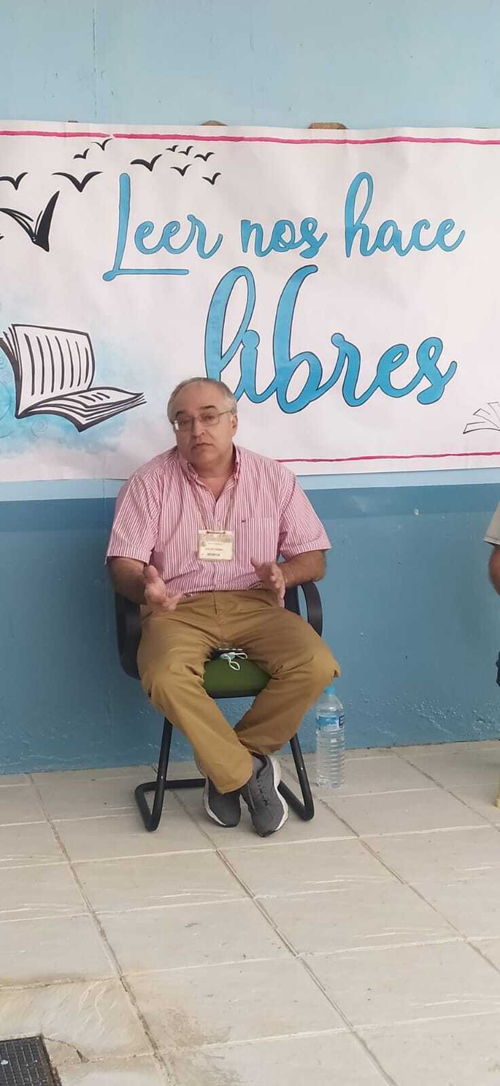 El abogado y escritor Francisco Palomo, en la cárcel de Sevilla-II.