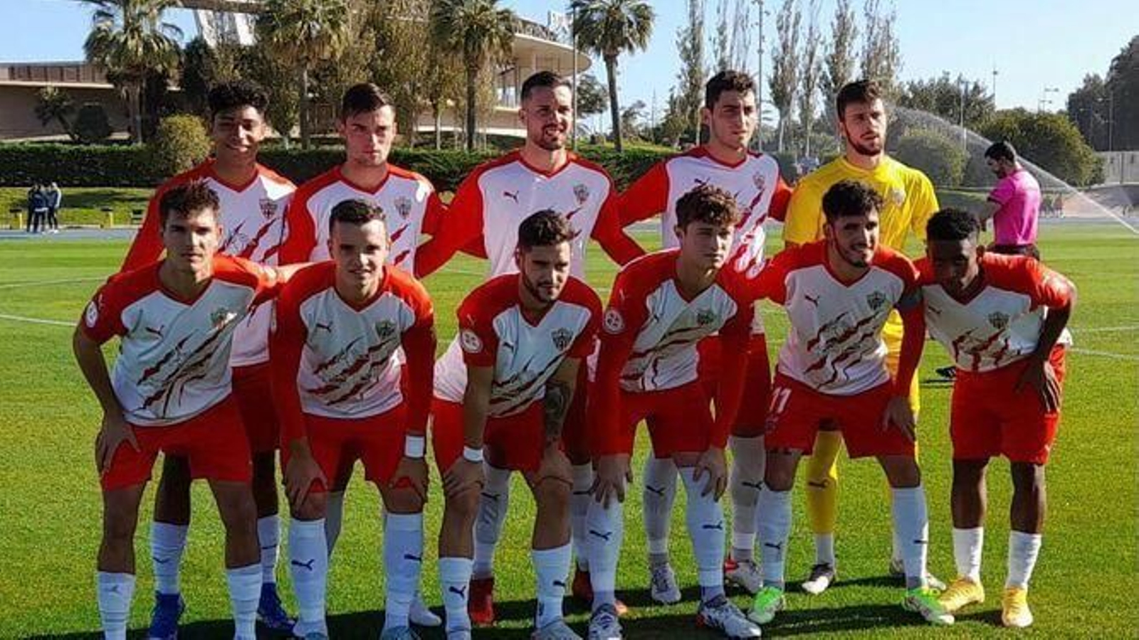 Imagen de archivo de una alineación inicial del Almería B.