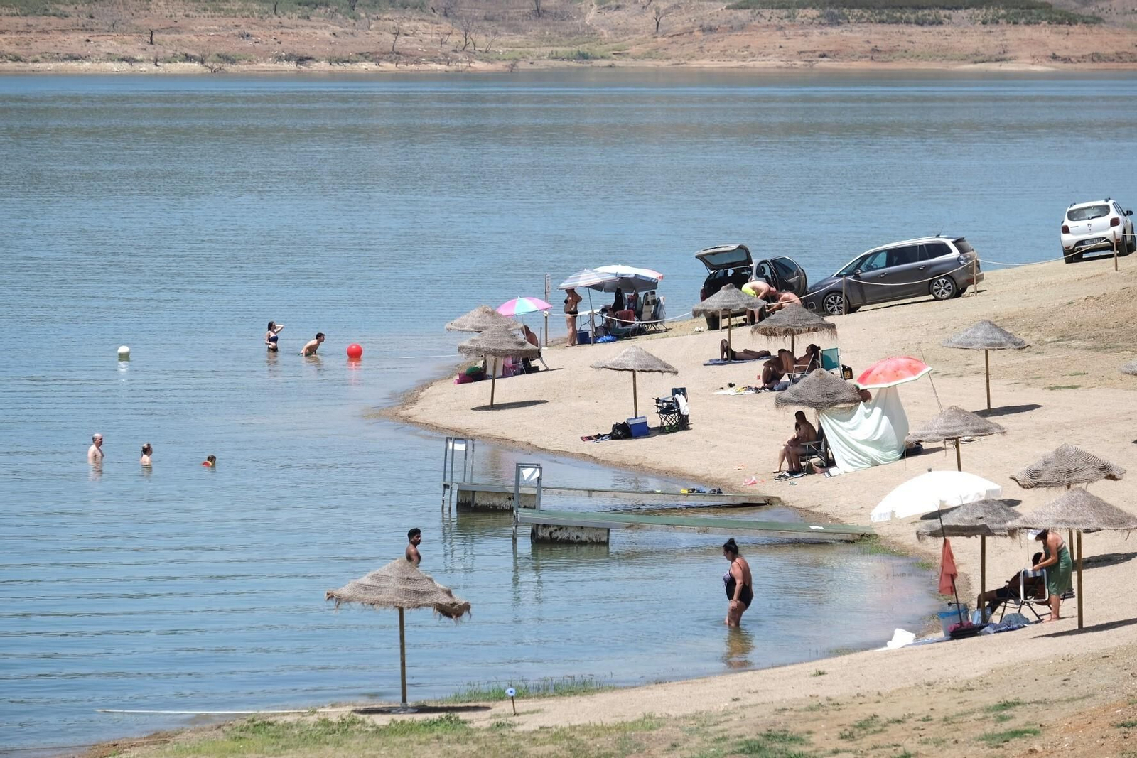 La playa de La Breña II de Almodóvar del Río, en imágenes