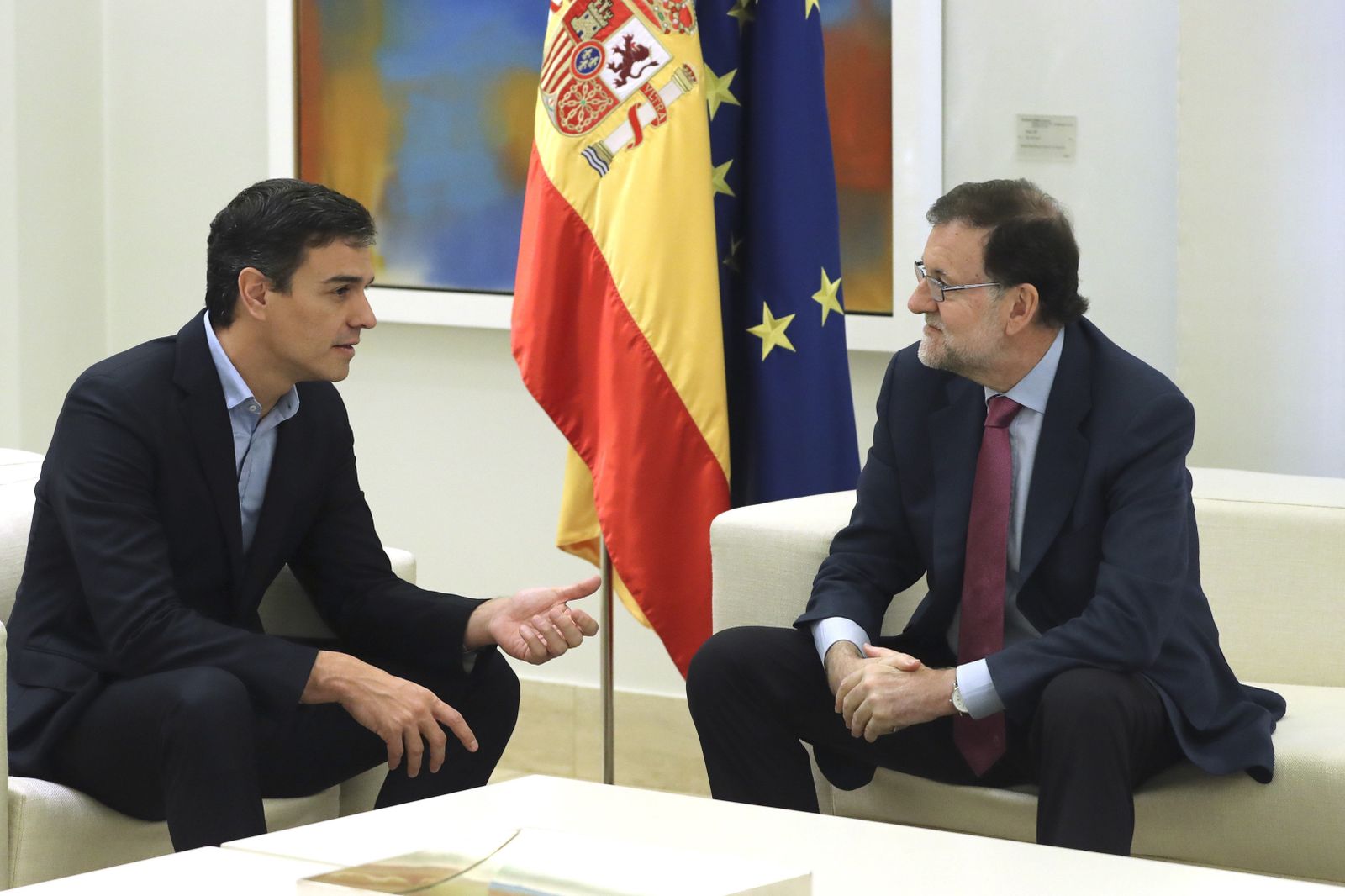 Pedro Sánchez y Mariano Rajoy.