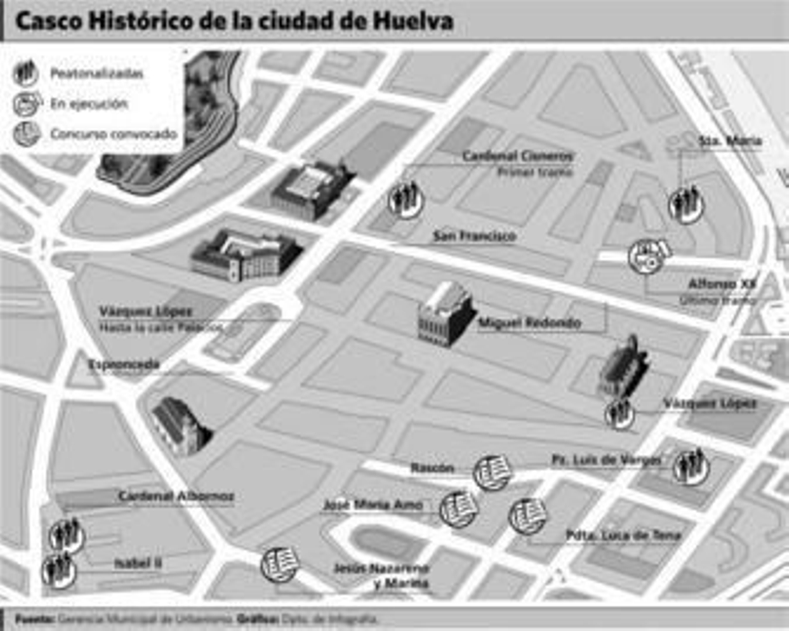 Urbanismo saca a concurso la nueva fase de peatonalización