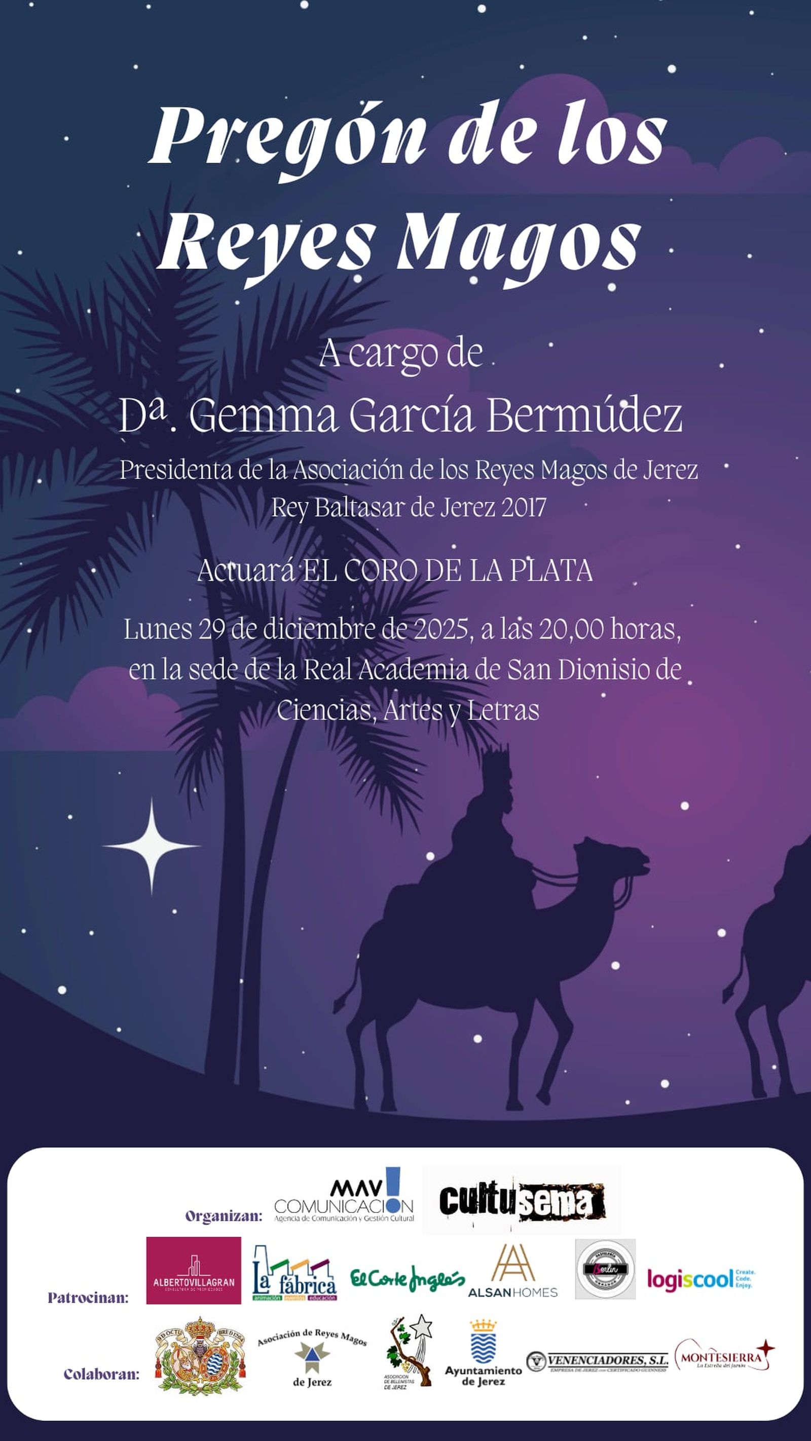 Cartel anunciador del pregón.