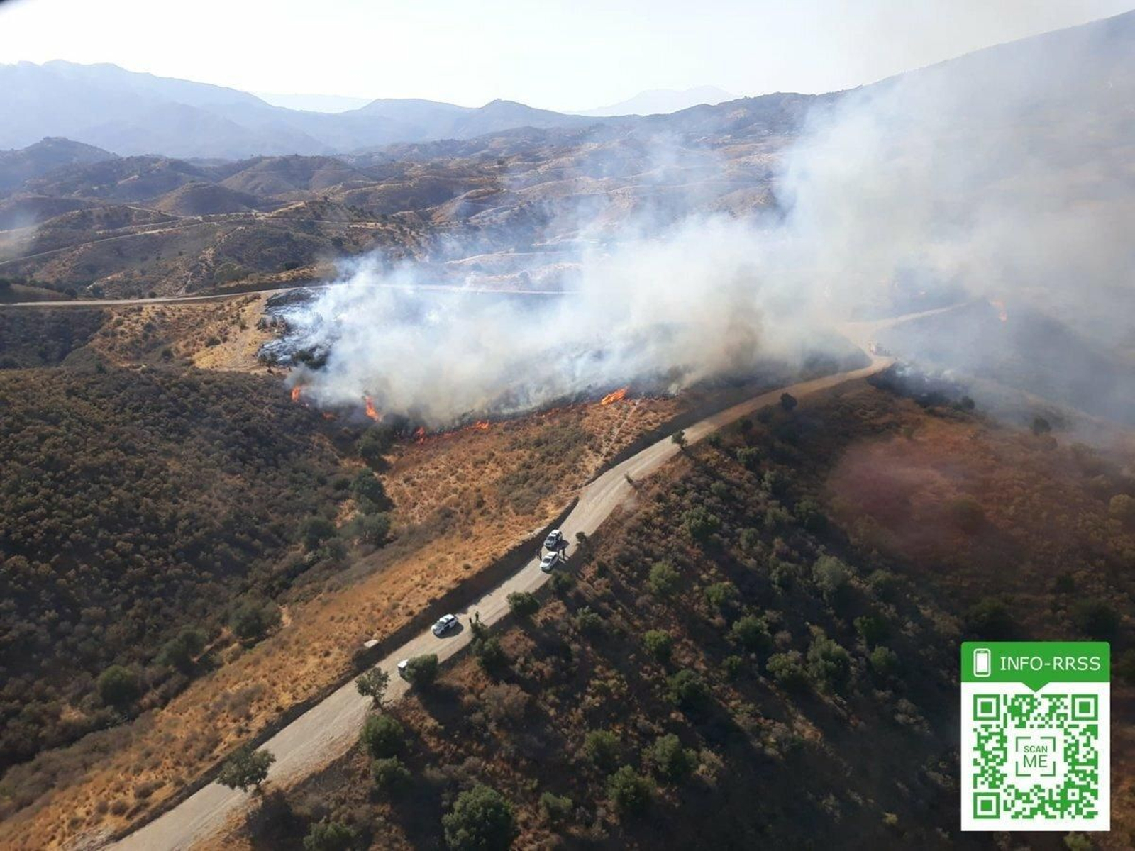 Incendio en un paraje de Mijas