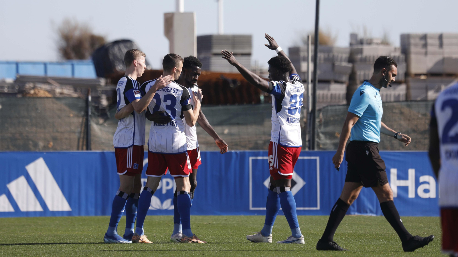 Las fotos  del partido de fútbol entre los equipos  Hamburgo - Zurich