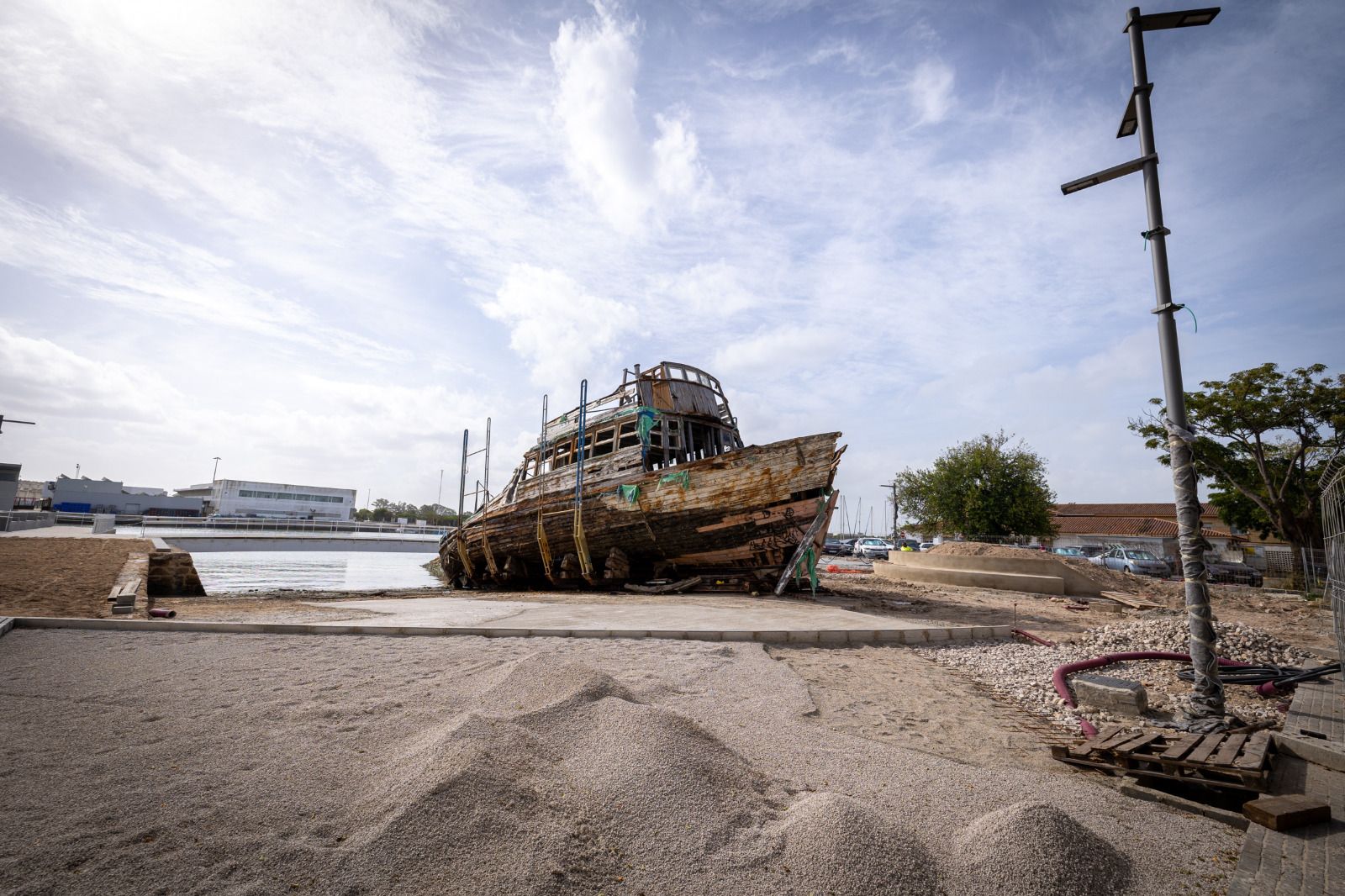 Las obras del paseo fluvial portuense, en imágenes