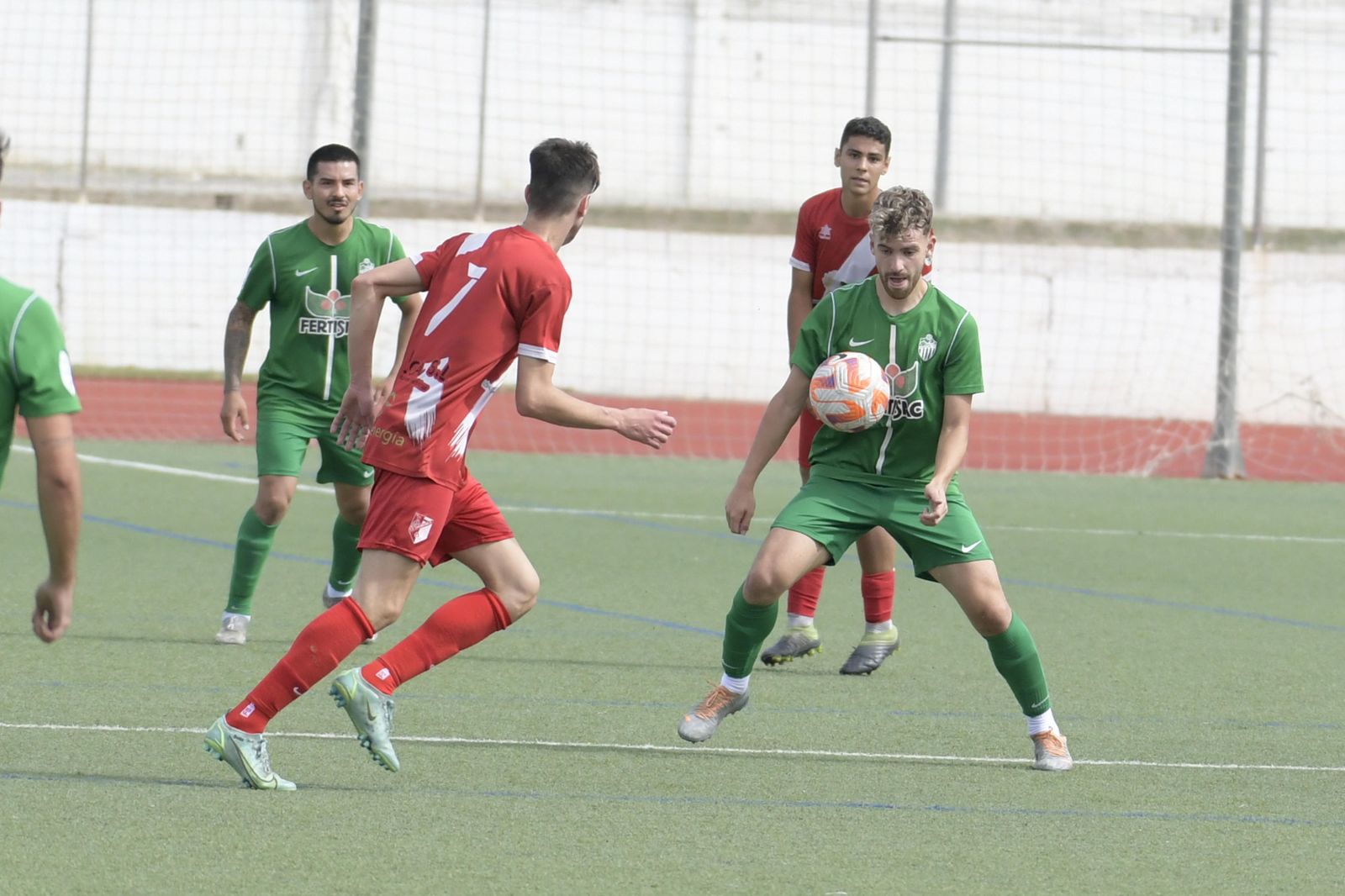 Imagen del encuentro entre el Atarfe y el Casabermeja.