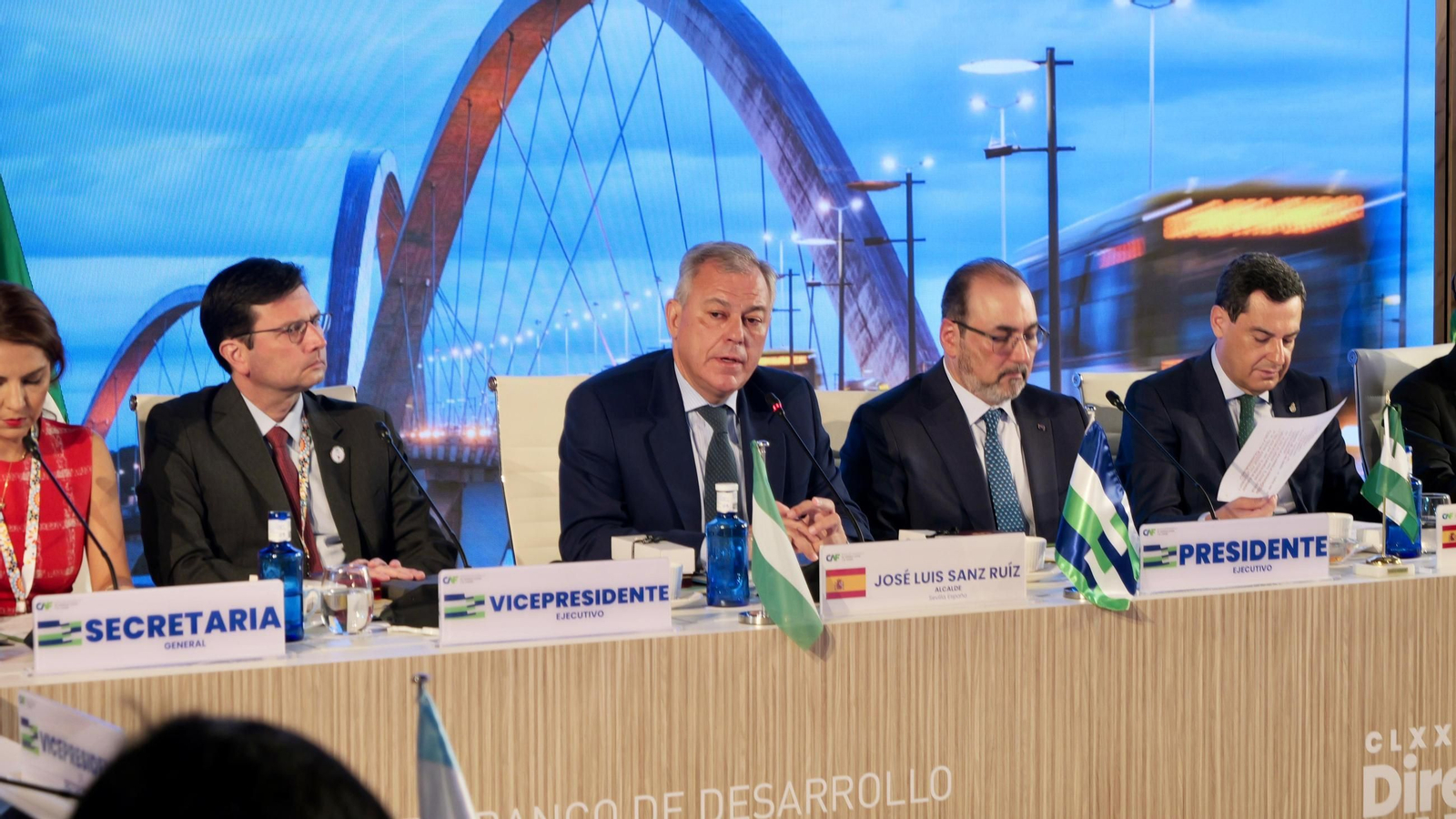 Primera sesión del Directorio del Banco de Desarrollo de América Latina y el Caribe (CAF) celebrada en Sevilla.