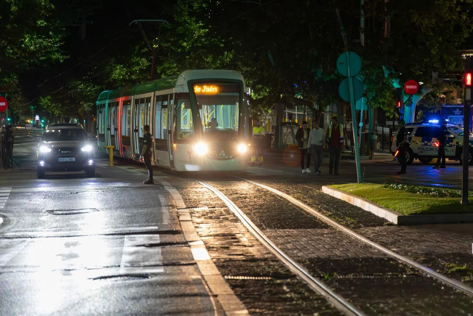 El tranvía en pruebas