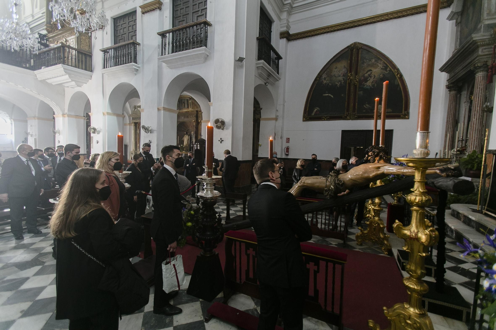 Visitas el viernes Santo en la Iglesia de San Agustín.