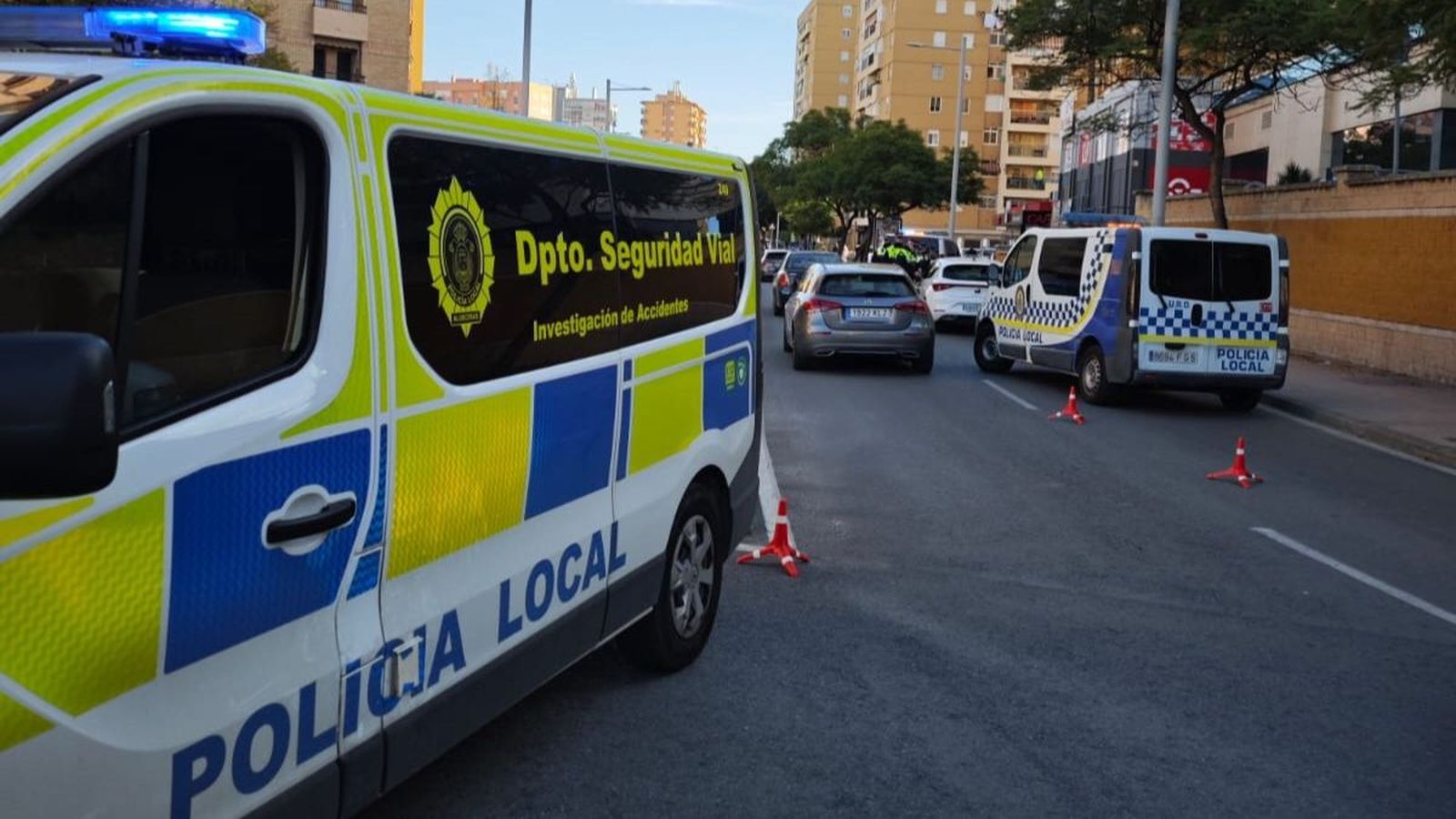 Un control de la Policía Local de Algeciras.