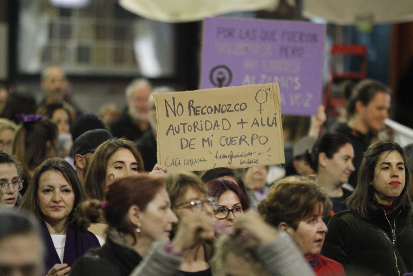 Fotogalería manifestación Día Internacional de la Mujer en Almería
