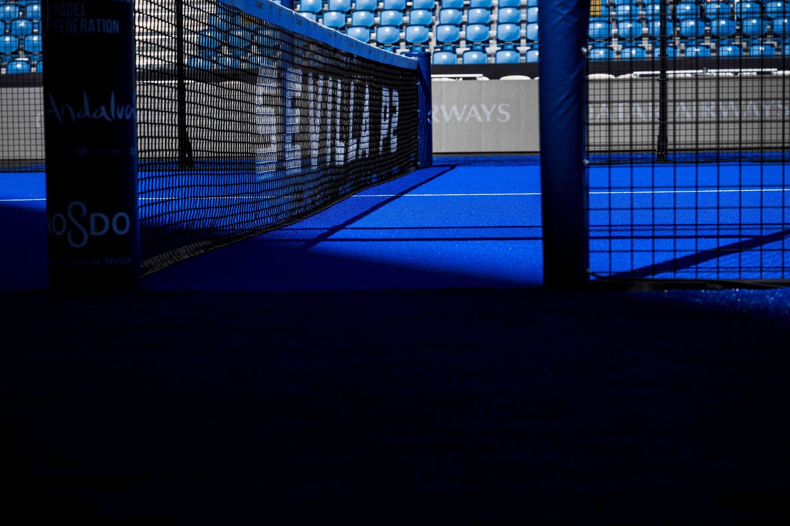 Así es la adaptación del Estadio de la Cartuja para el Premier Padel Andalucía Sevilla P2