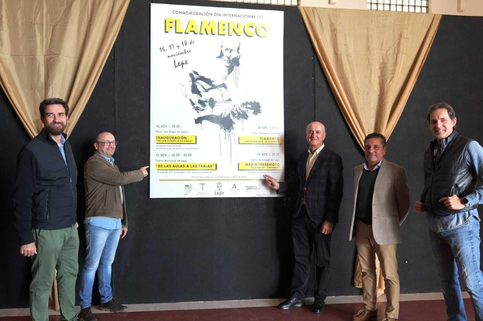 Presentación de la programación por el Día del Flamenco en Lepe