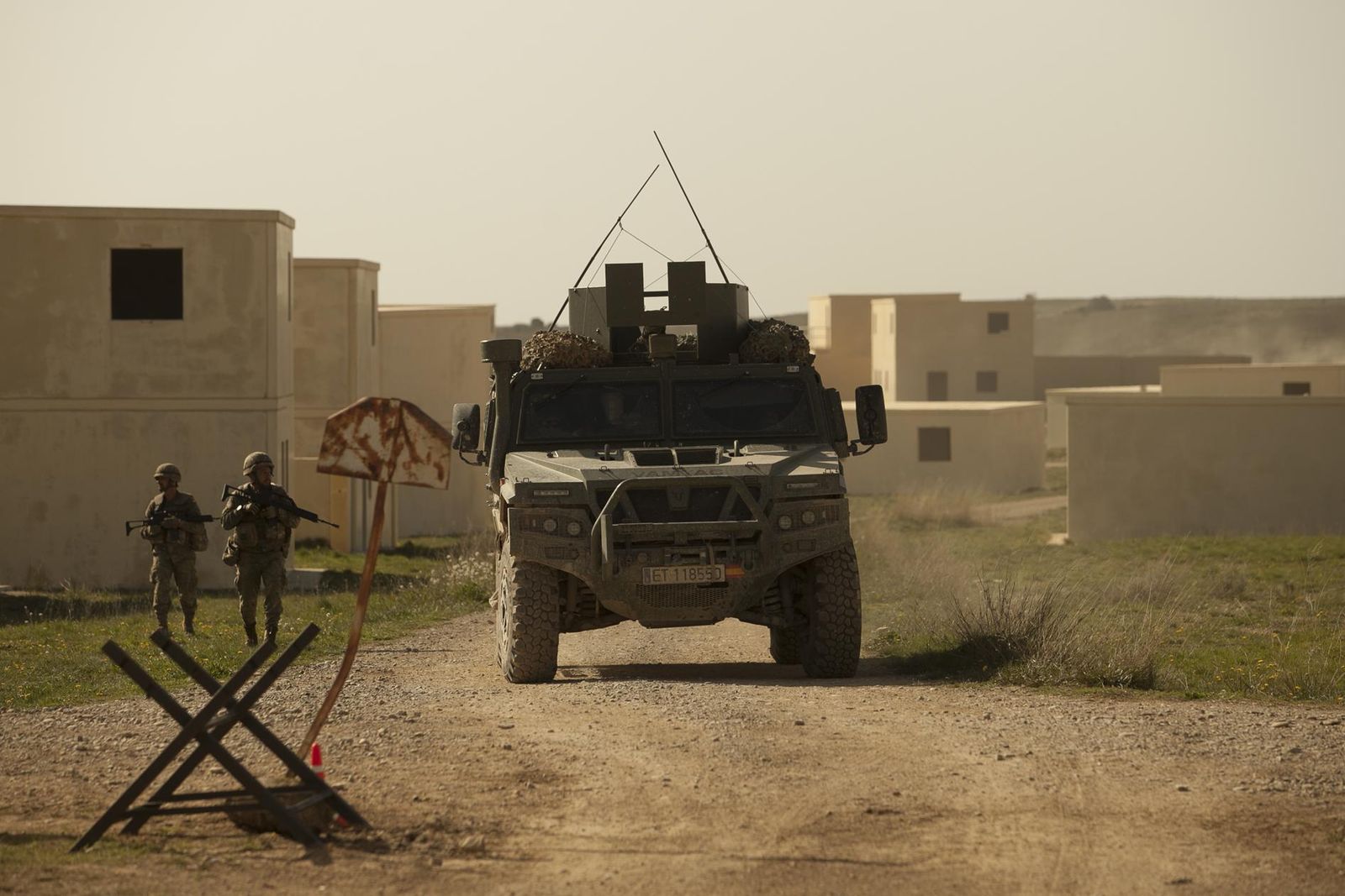 De maniobras con la Legión