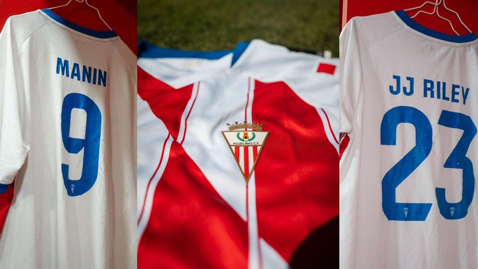 La primera camiseta del Algeciras 2025/26, por delante y por detrás.