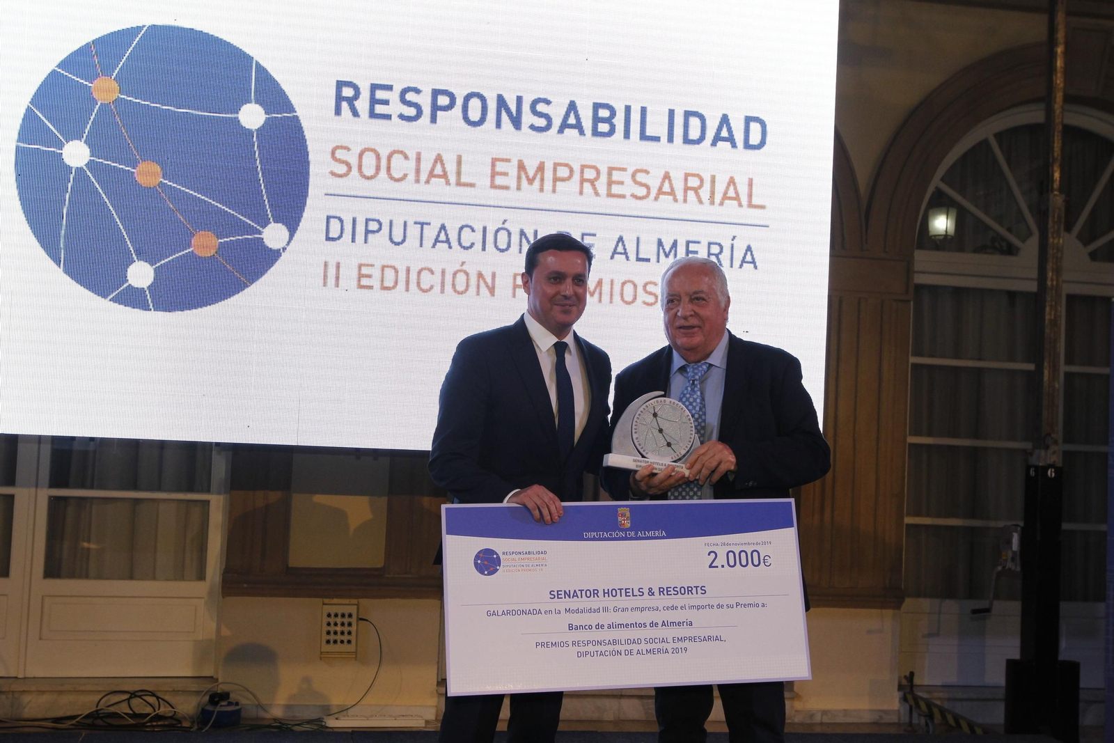 Fotogalería Premios Responsabilidad Social Empresarial 2019. Diputación de Almería