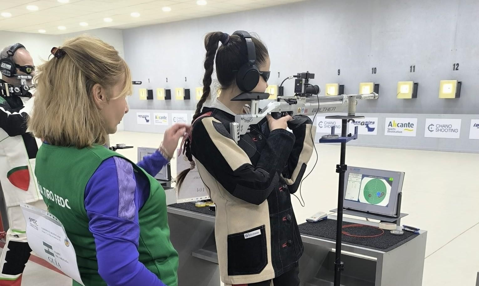 Isabel María López, en un momento de la competición.