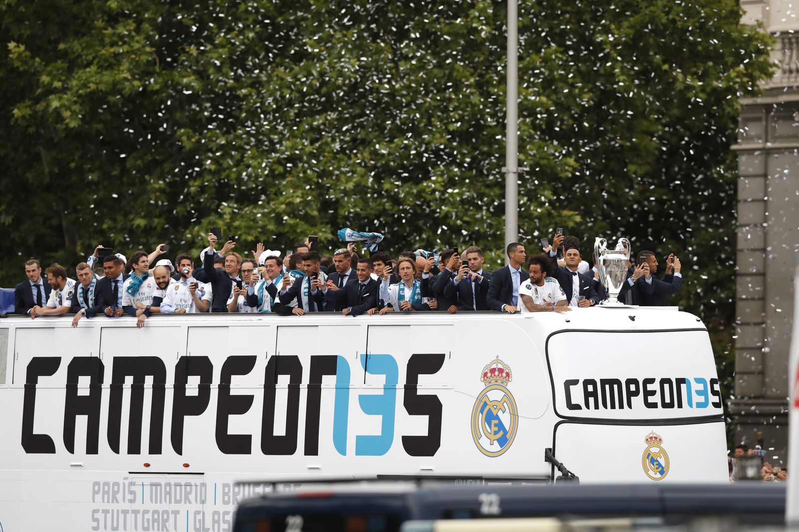 El Real Madrid celebra su decimotercera Champions