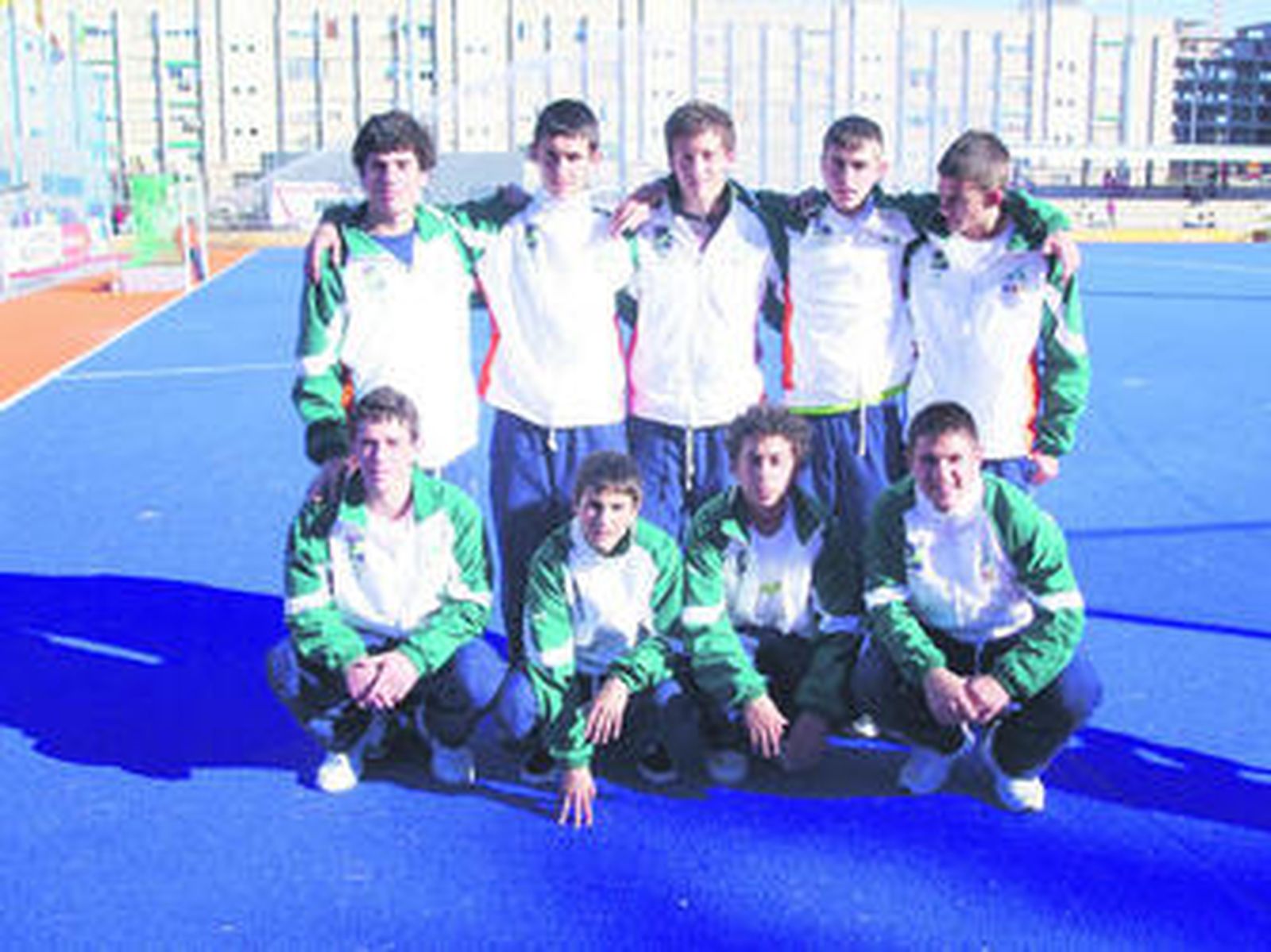 Los nueve jugadores de La Isla que formarán parte del combinado andaluz en tierras valencianas.