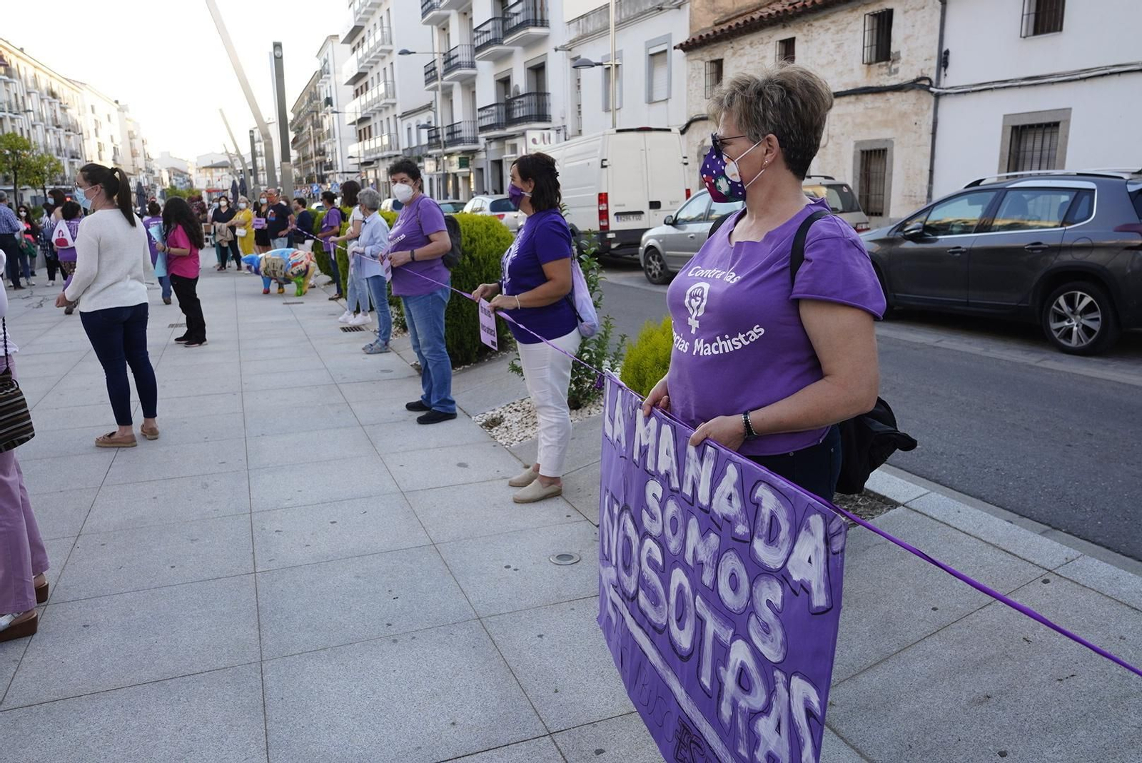 La concentración contra la sentencia de la Manada celebrada en Pozoblanco, en fotos