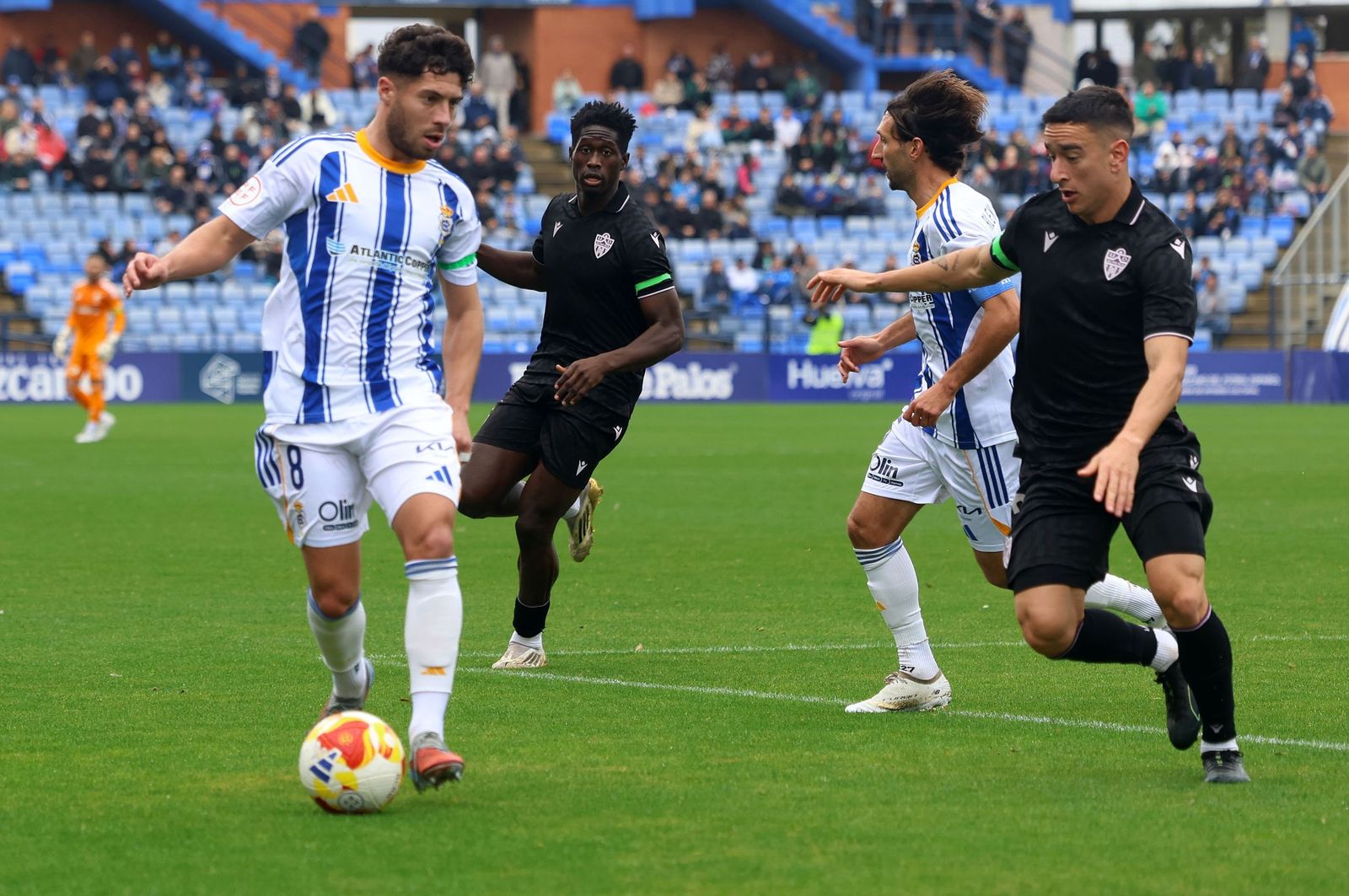 Pepe Mena, en el duelo frente al Almería B.