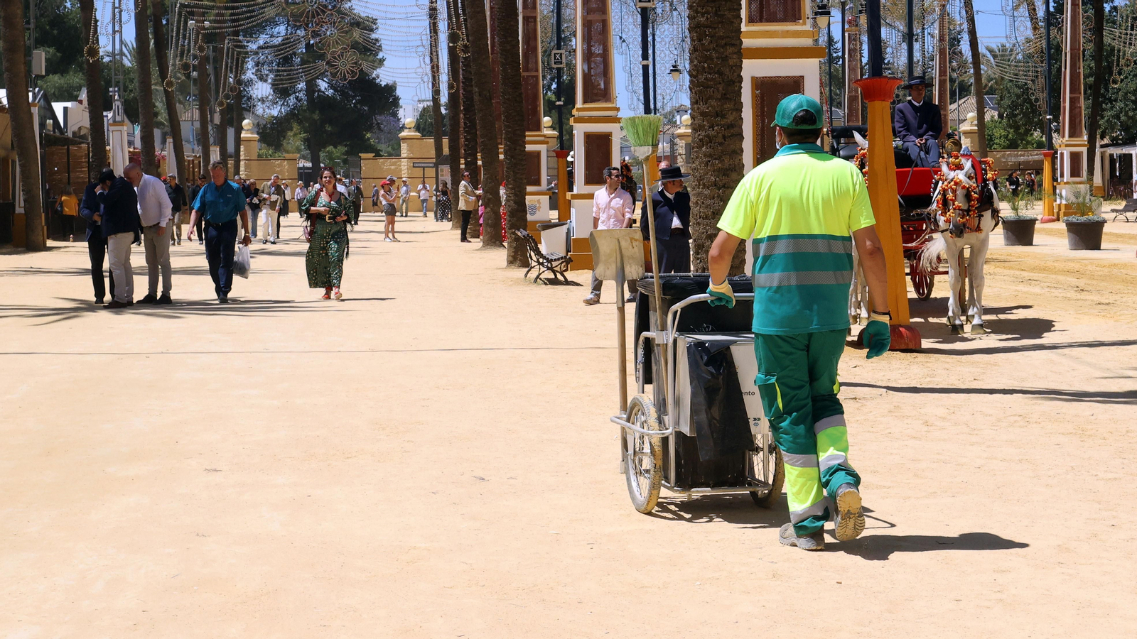 Imágenes del ambiente el miércoles en la Feria de Jerez 2024