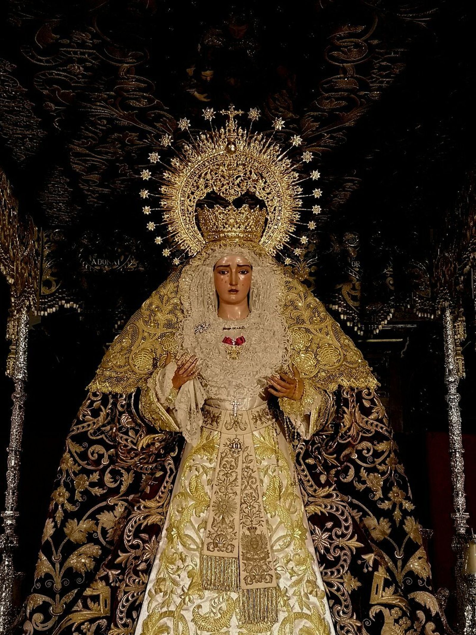 María Santísima de la O en su paso de palio