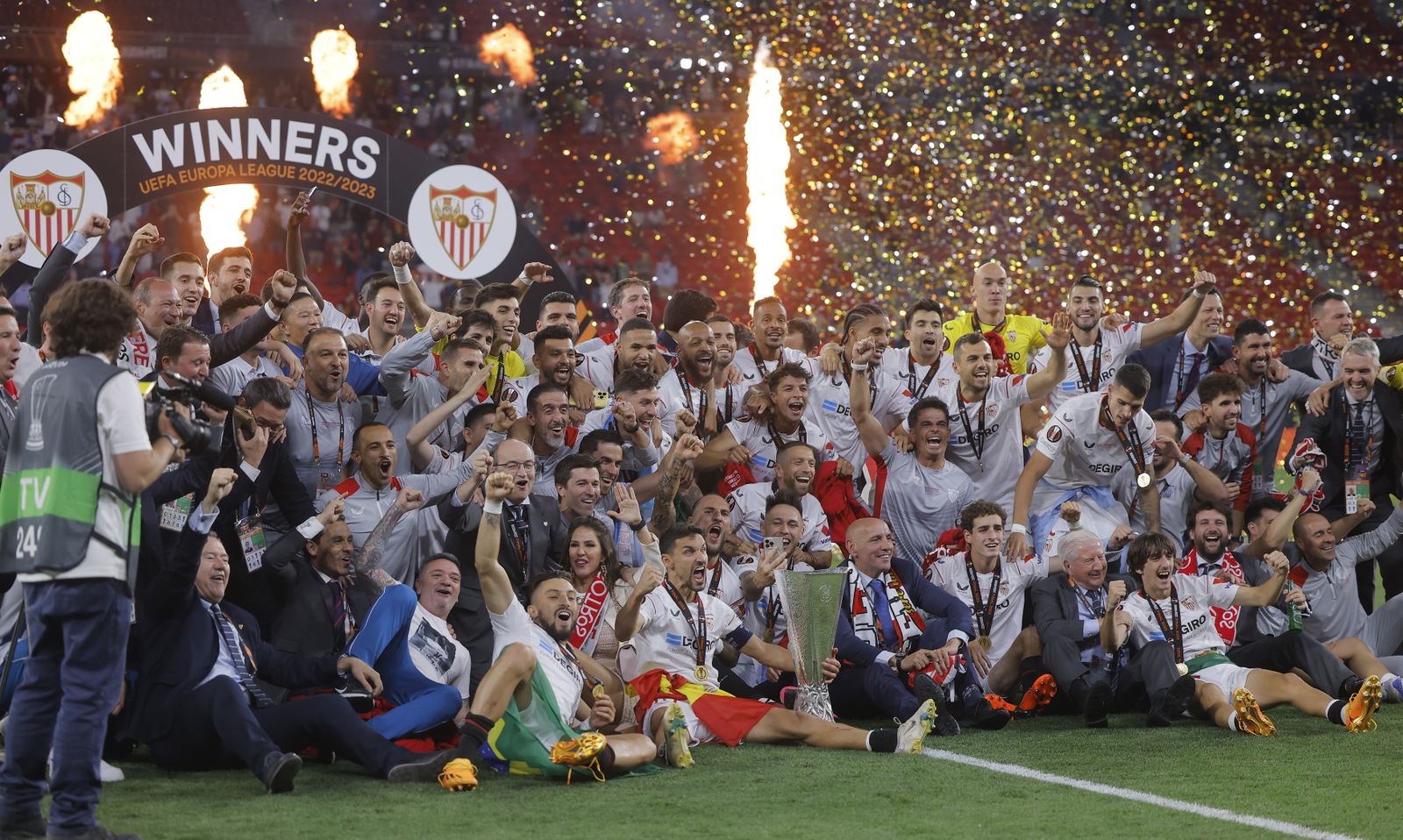 Las imágenes de la celebración del Sevilla fc