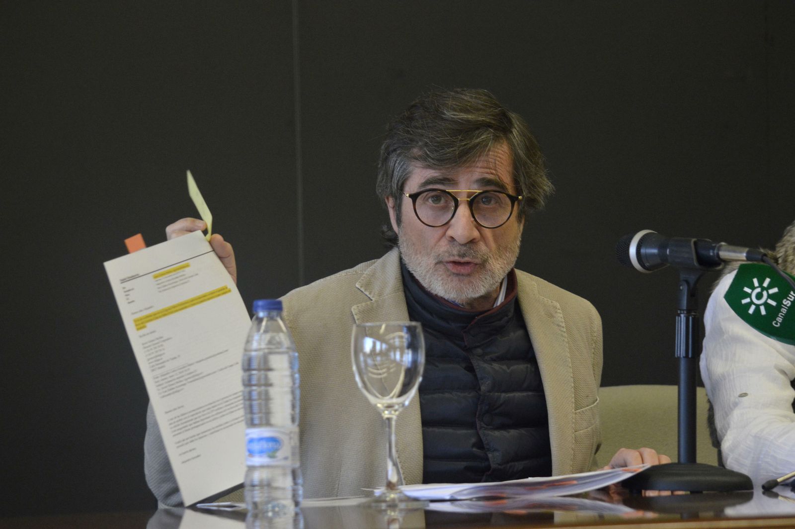 Carlos González, durante su última comparecencia pública como máximo accionista del CCF.