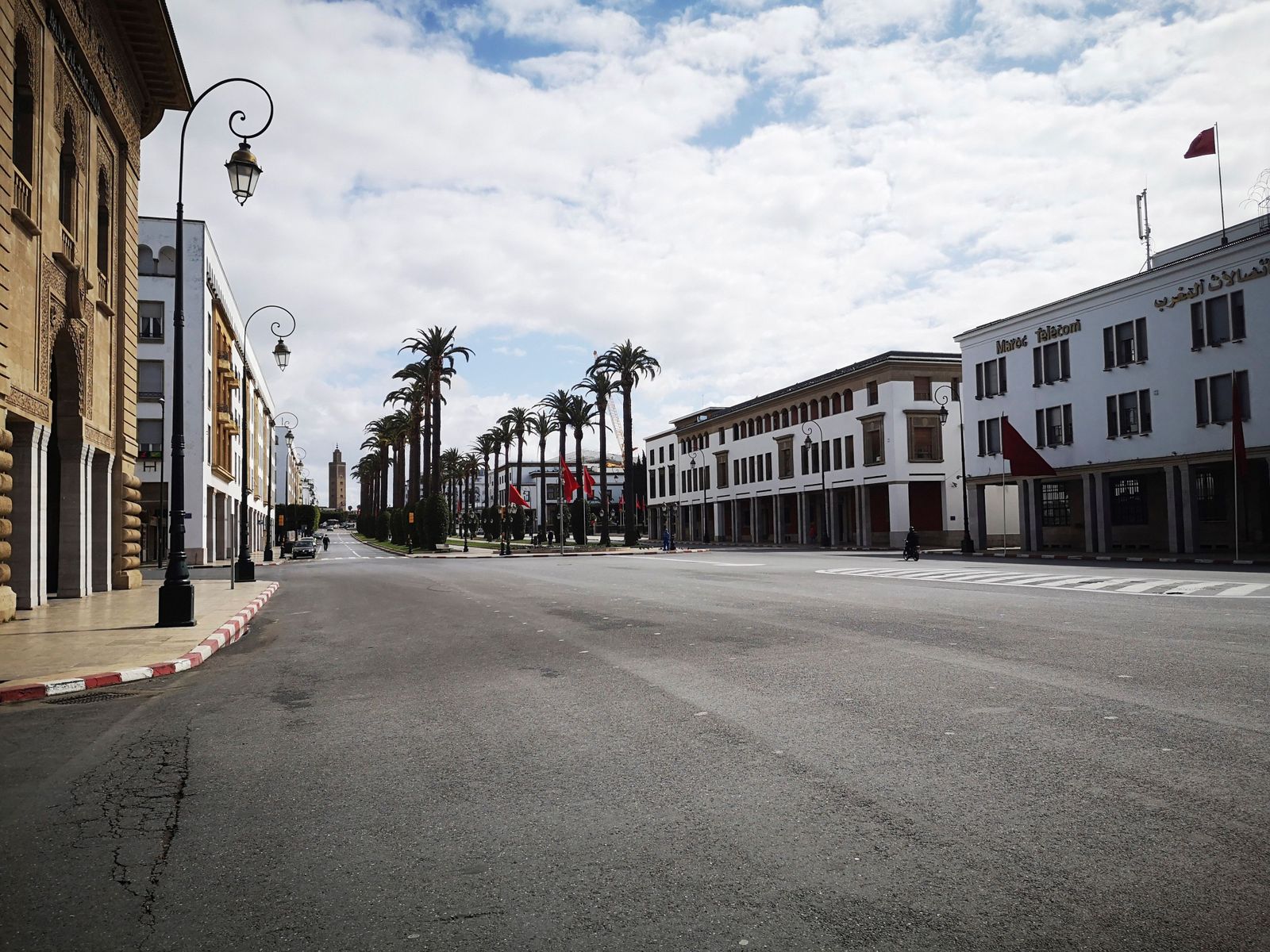 Marruecos: Calles desérticas en Rabat