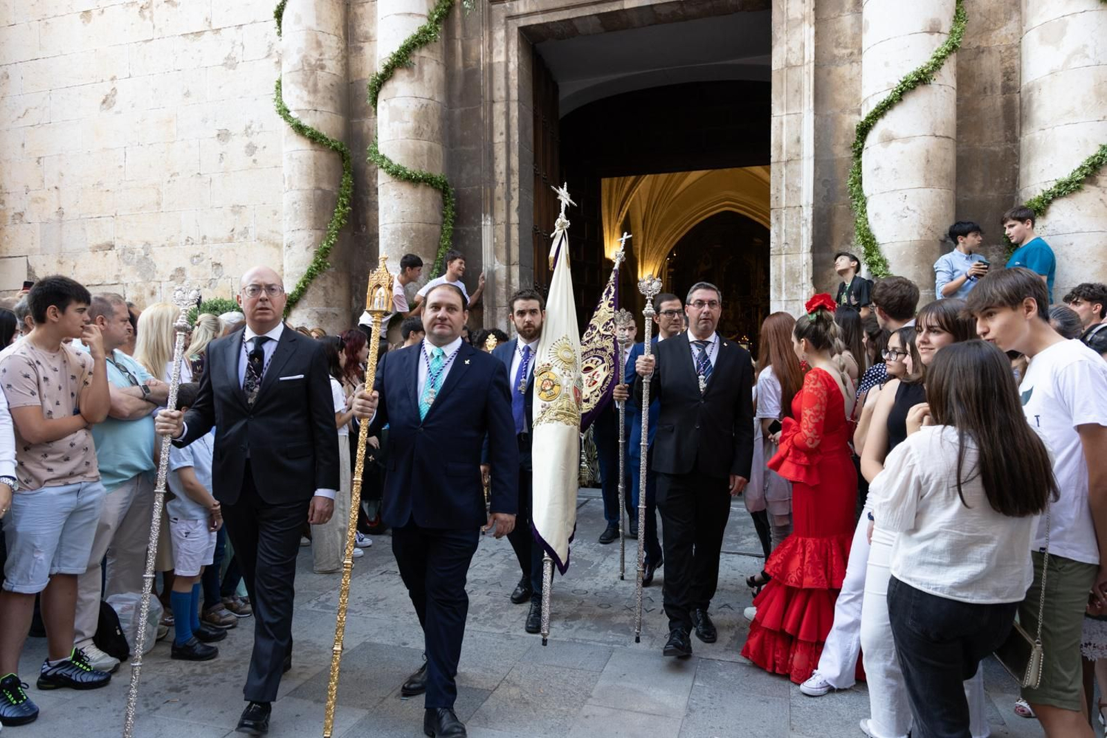 Así ha procesionado la Virgen de la Capilla por Jaén en su día grande.