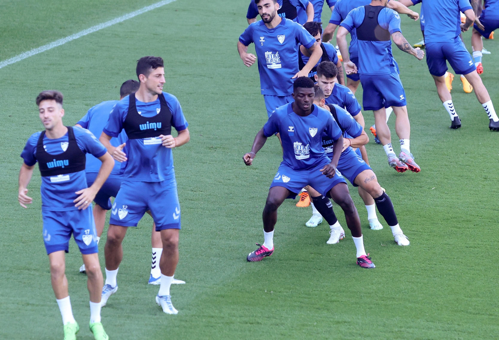 Las imágenes del entrenamiento del Málaga