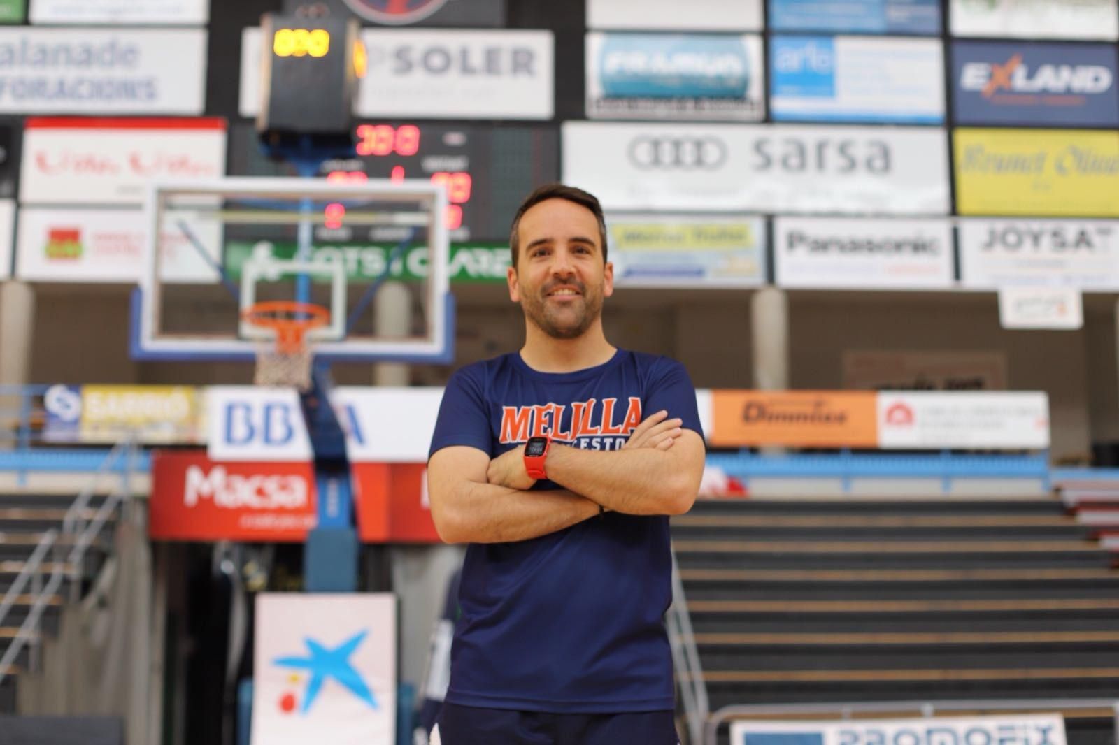 Eloy Ramírez, en el pabellón Javier Imbroda de Melilla.