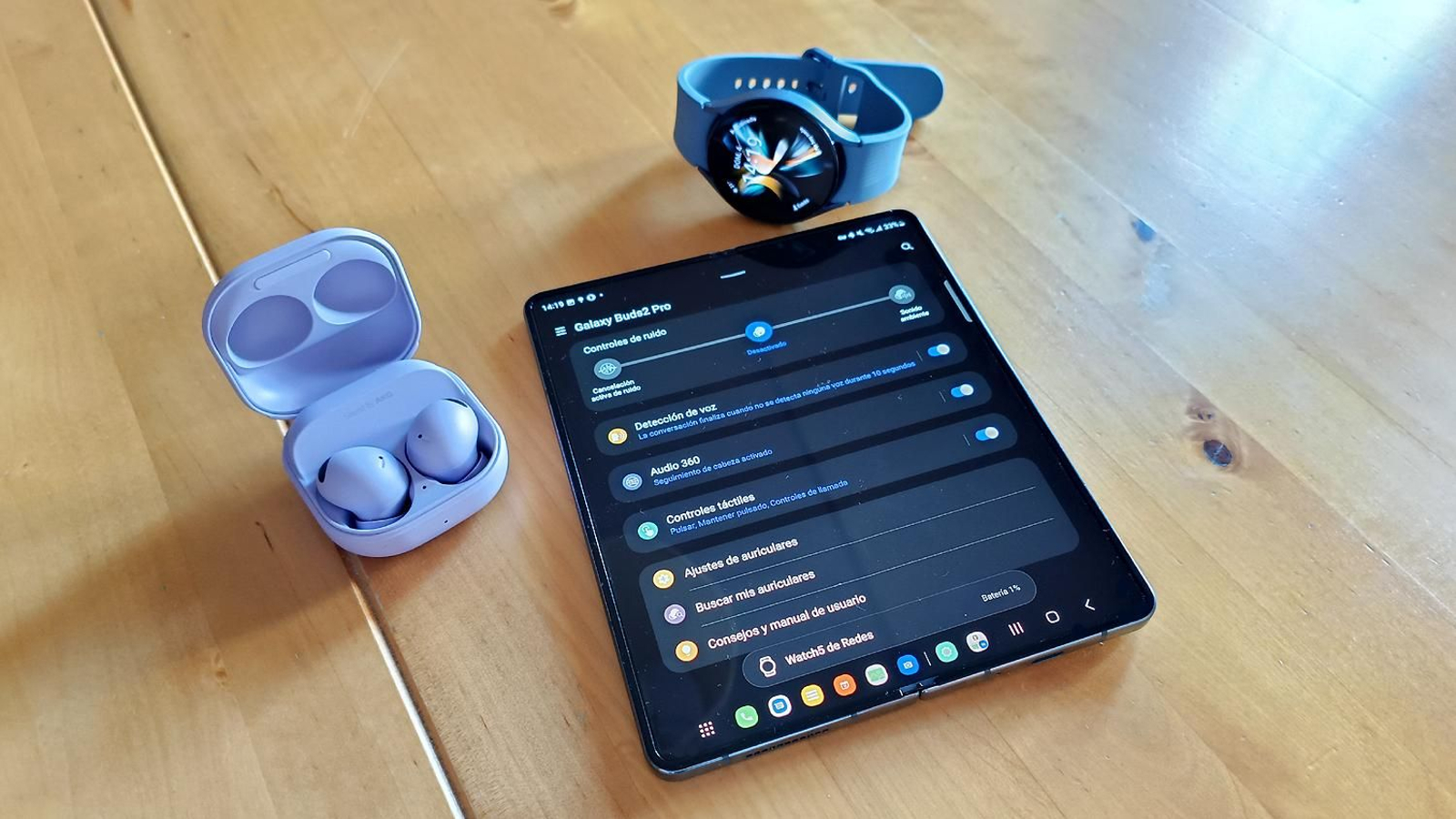 Samsung Galaxy Z Fold 4, Galaxy Watch 5 y Buds 2 Pro